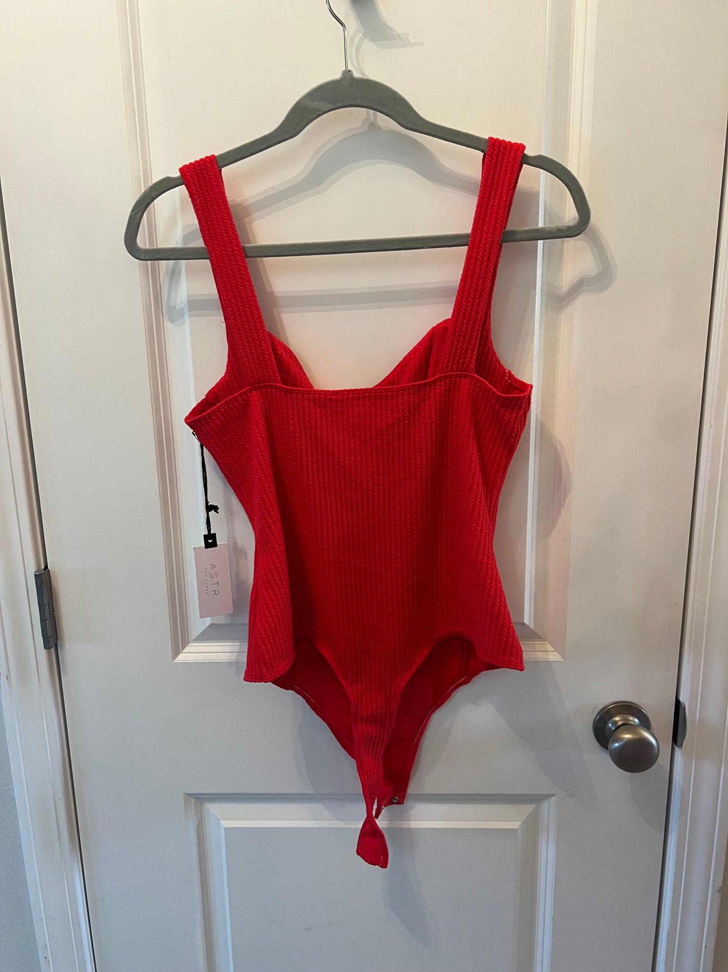 Women’s ASTR Red Bodysuit Size Large