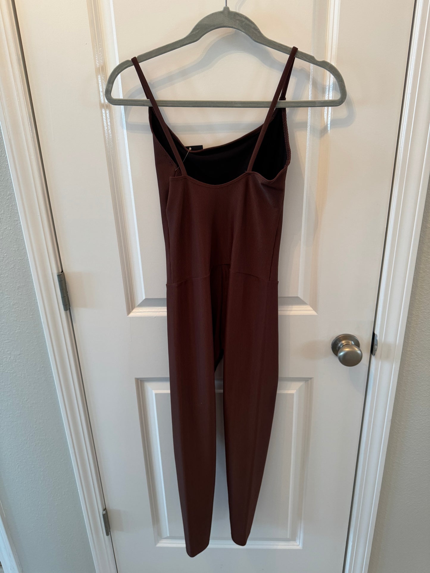 Revolve Onzie Warrior Ribbed Bodysuit Women’s Size S/M Brown NWT
