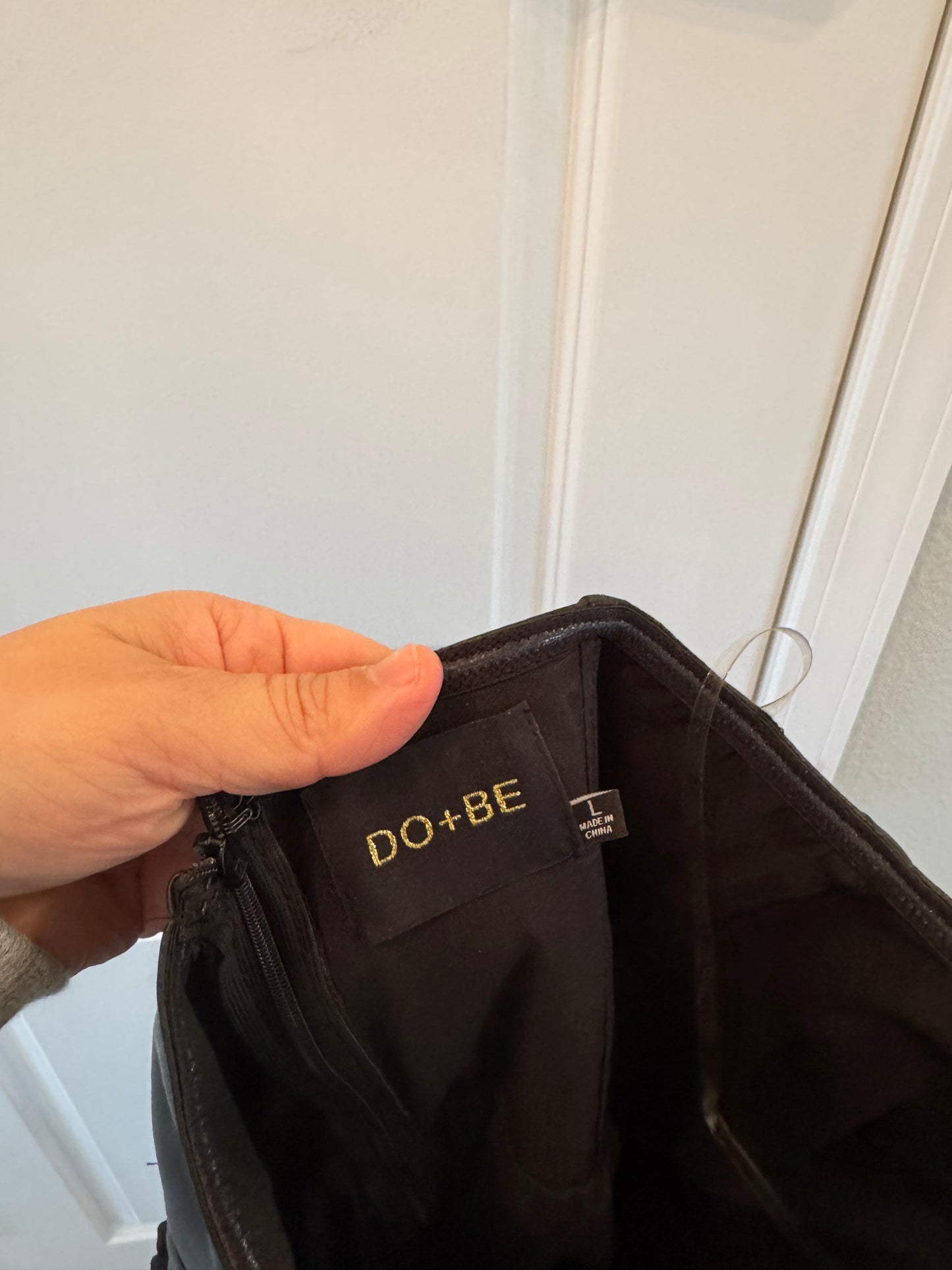 Do + Be Bustier Wide Leg Jumpsuit Women’s Large Black