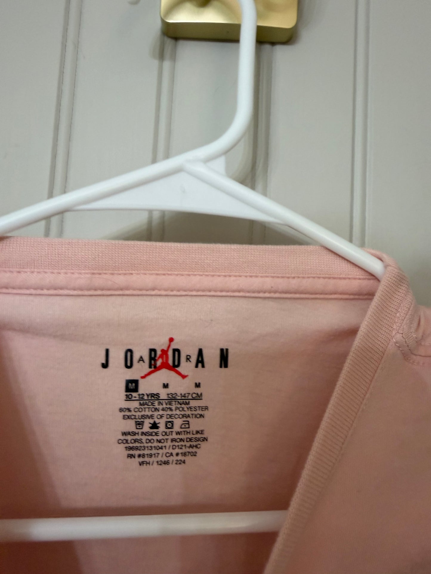 Jordan Graphic Tee Youth Size Medium Pink