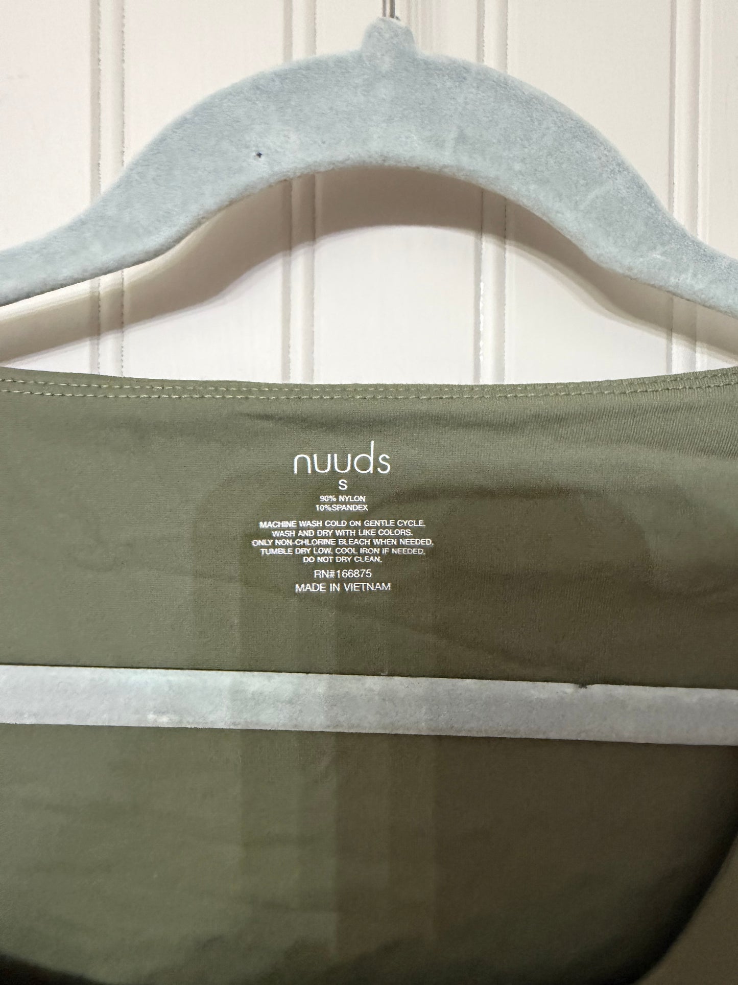 Nuuds Long Sleeve Scoop Neck Bodysuit Women’s Small Olive