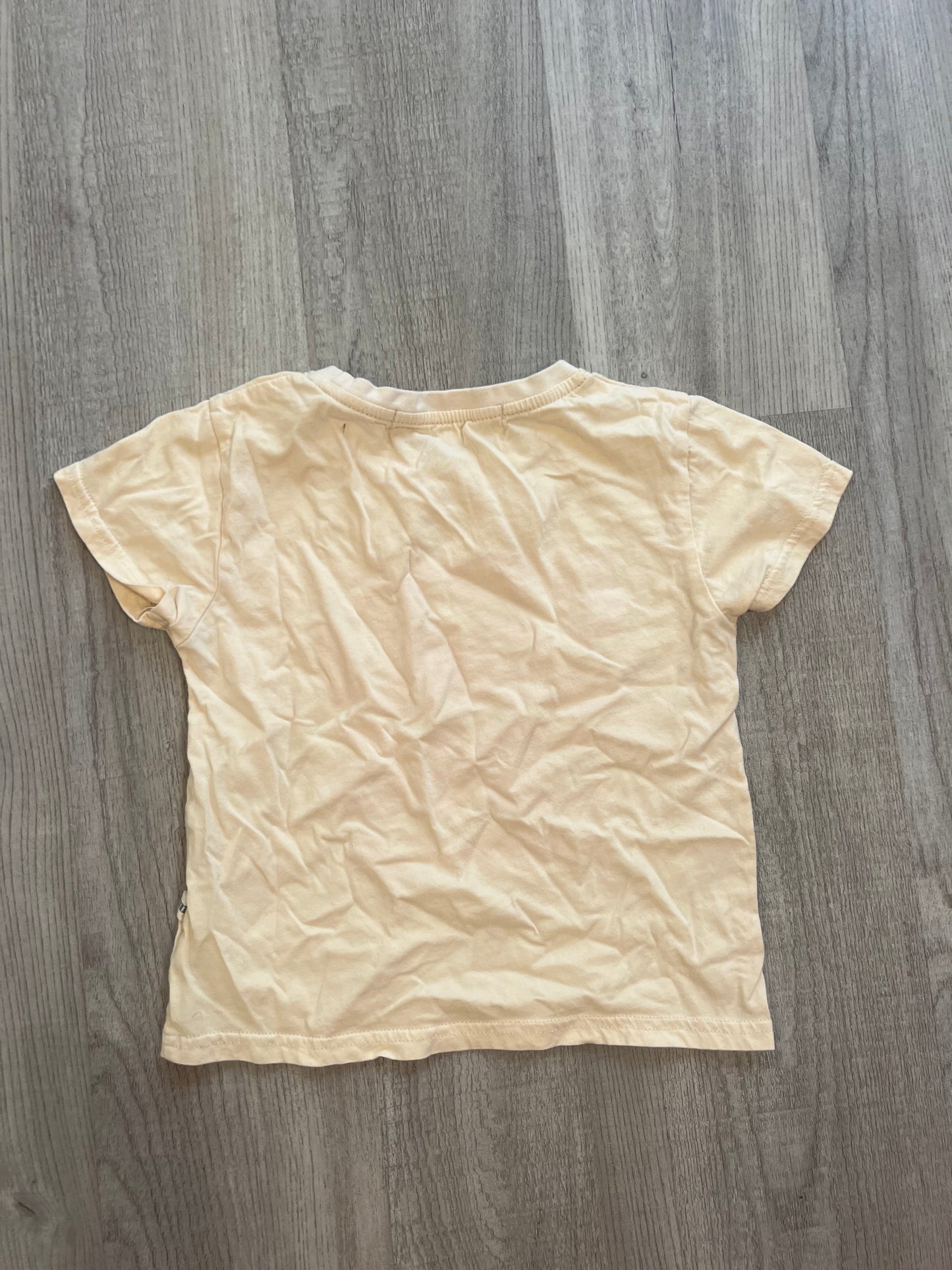 Toddler Girl Short Sleeve Graphic Tee Size 2-3 Years Cream