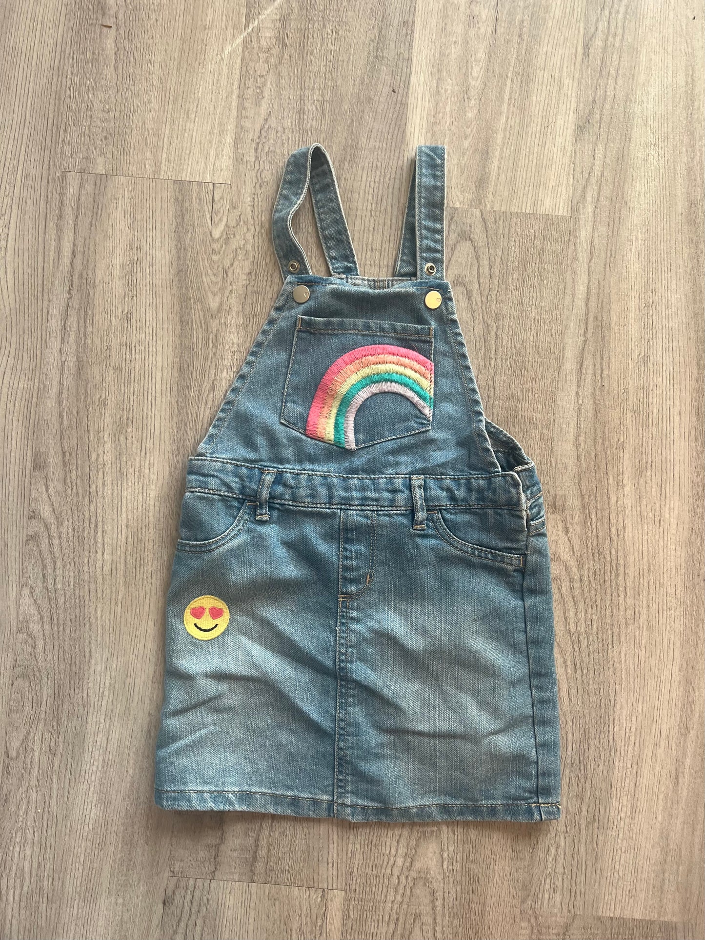 The Children’s Place Toddler Girl Jean Overalls Dress Size 5T