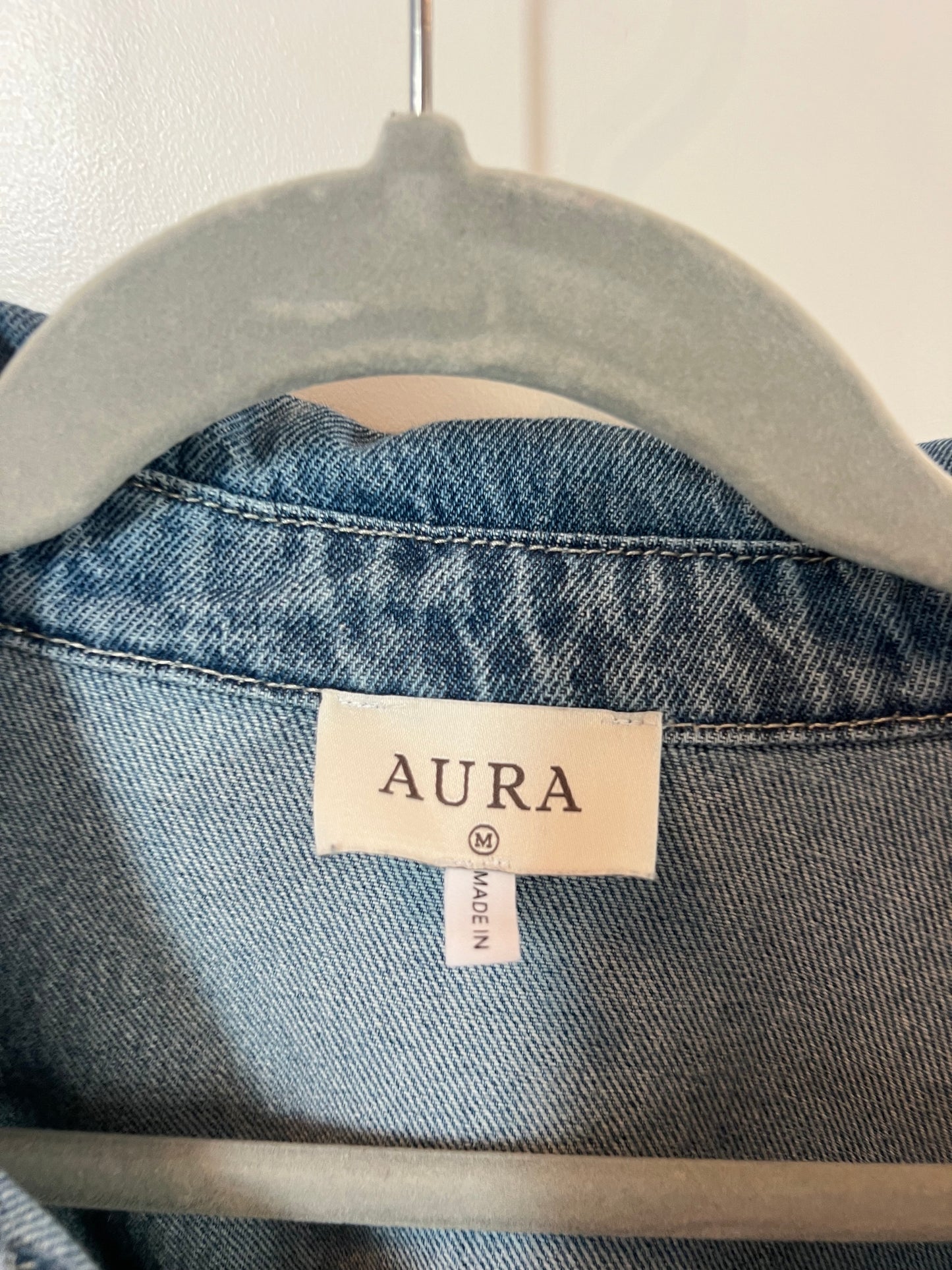 Aura Denim Jumpsuit Women’s Size Medium 8-10