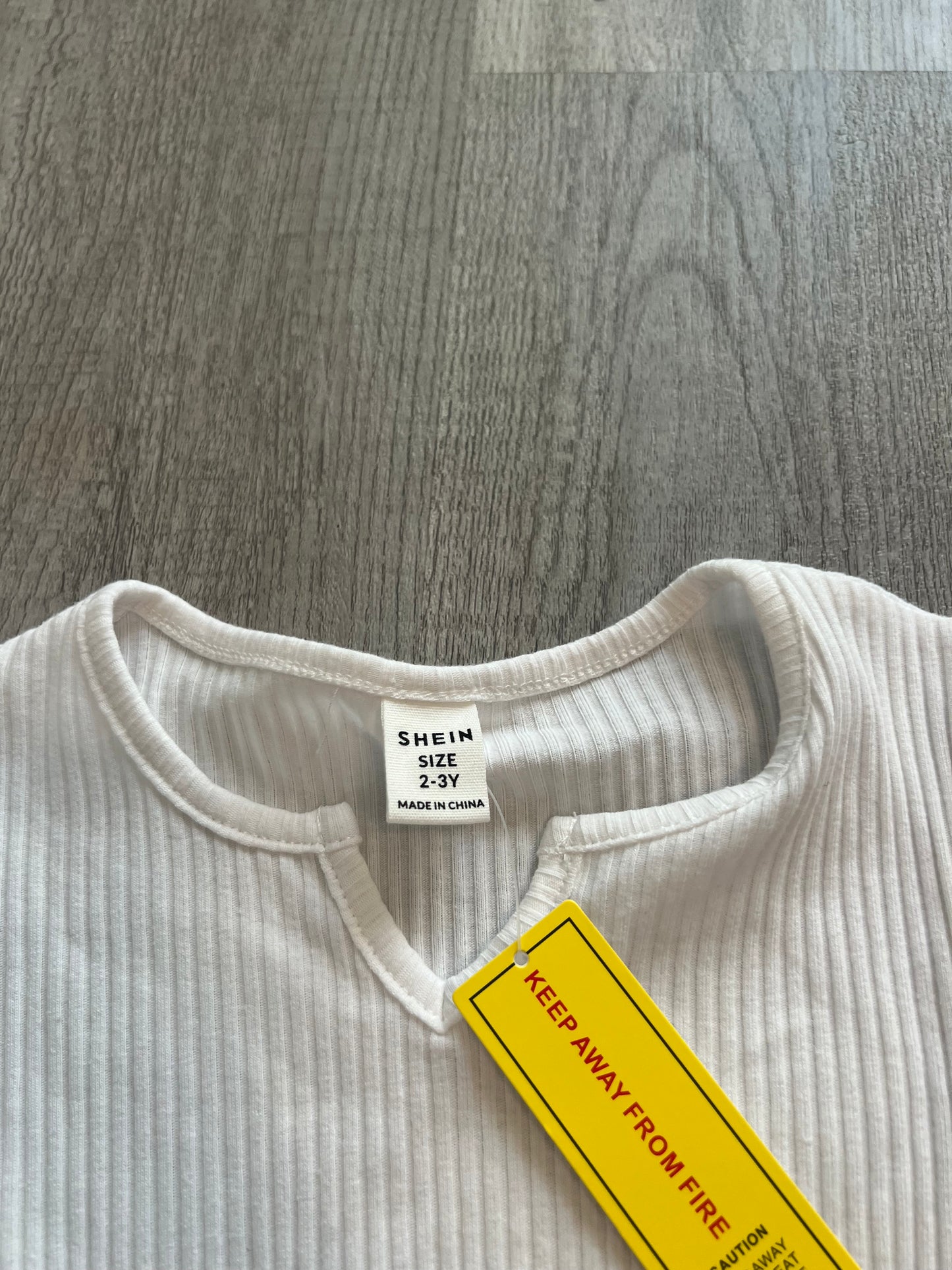 TShirt Dress Toddler Girl Size 2/3 Years Solid White NWT