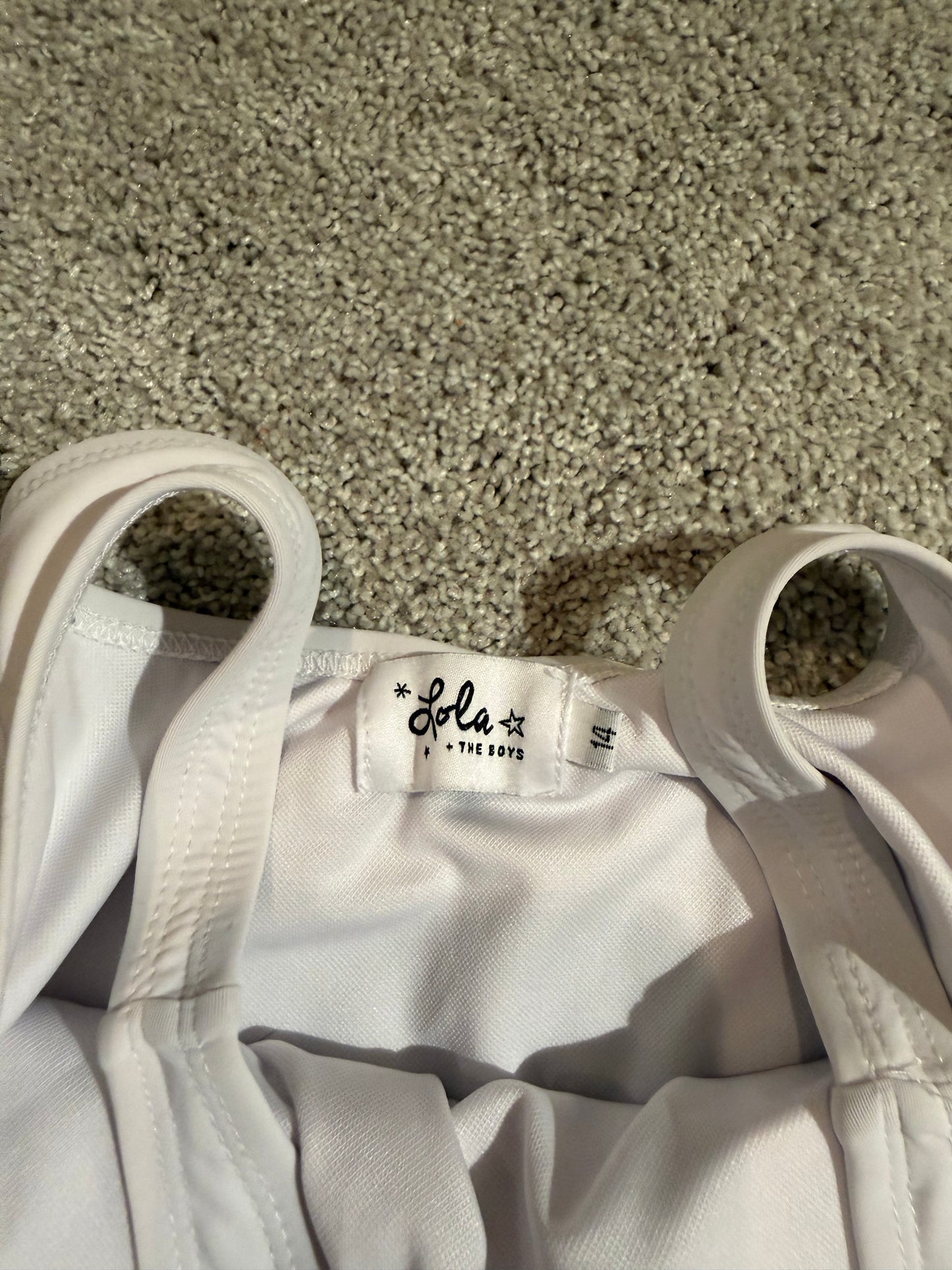 Lola + the Boys Vaca Mode Swimsuit Girl’s Size 14 White