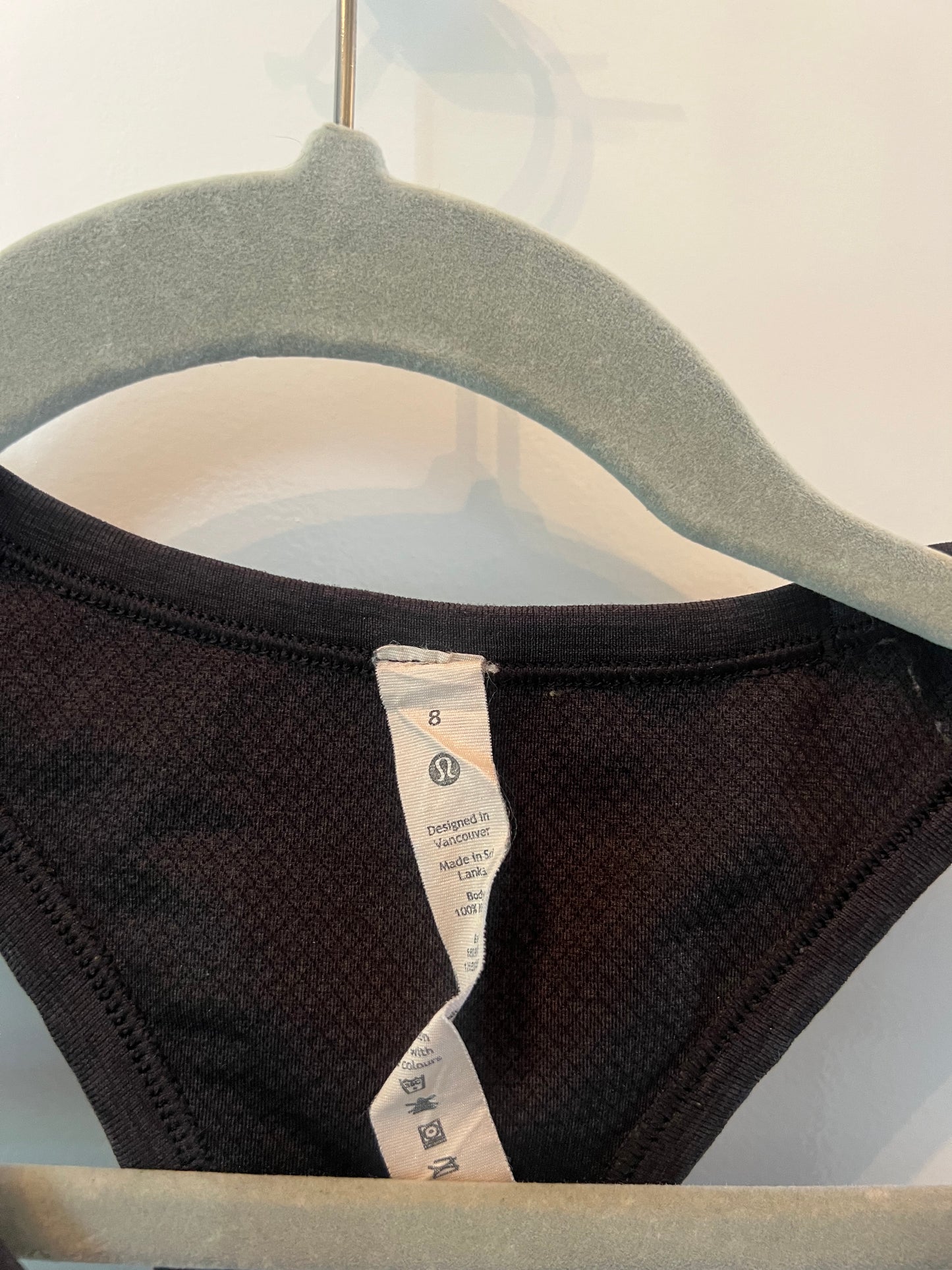 Lululemon Black Tank Size 8