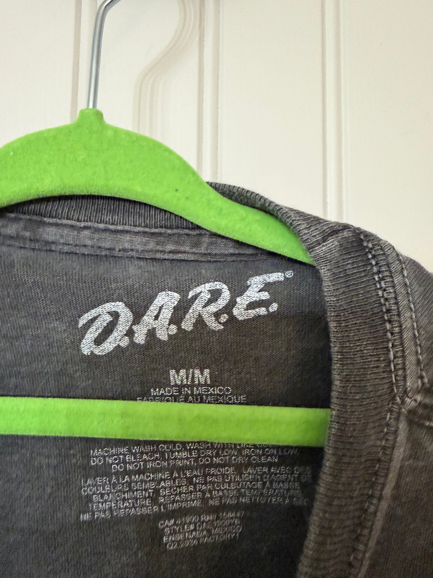D.A.R.E. Tee Men’s Medium Charcoal Gray