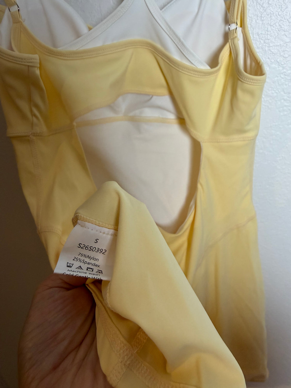 Women’s Yellow Athletic Dress Size Small