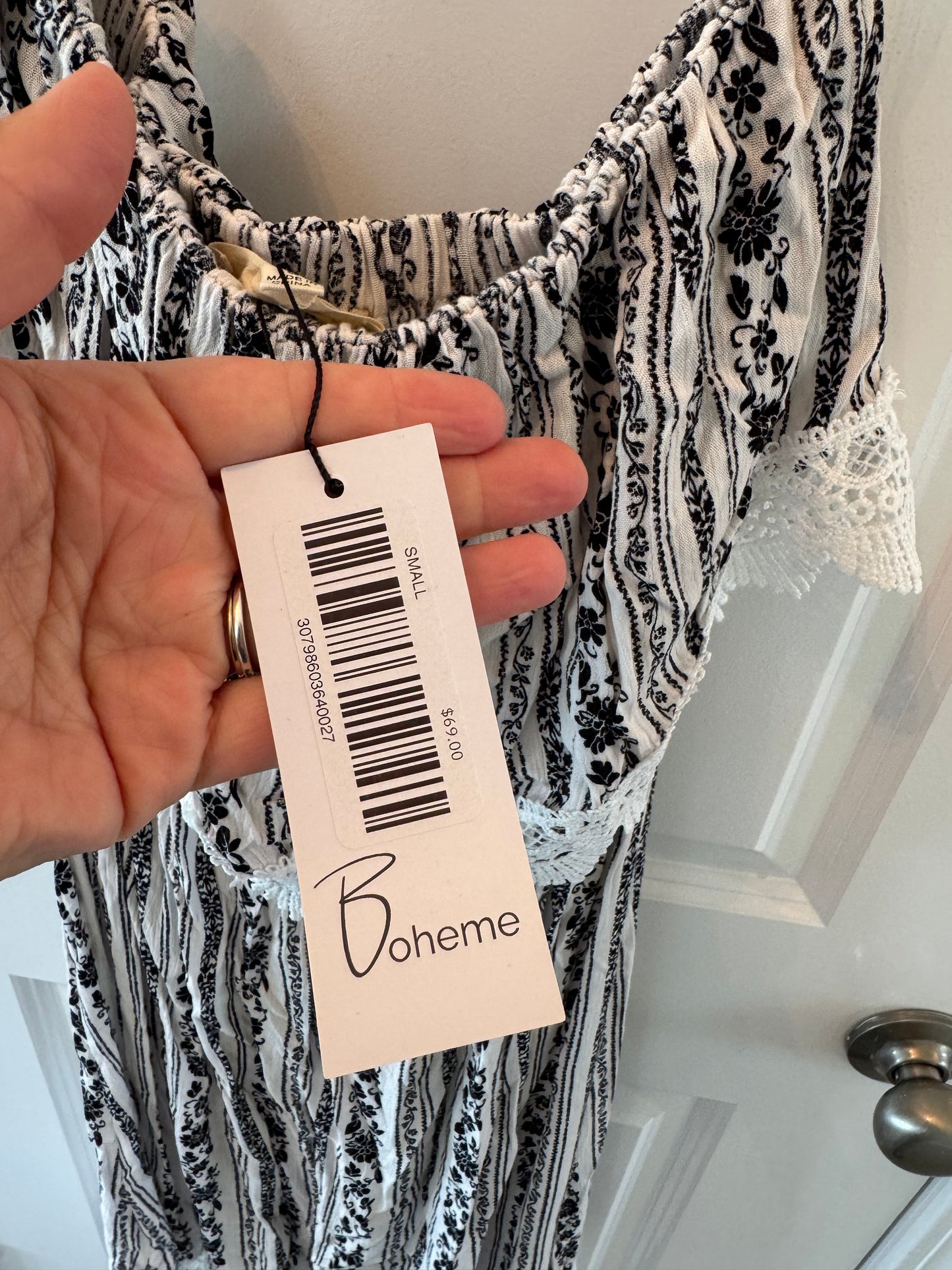 Boheme Floral Maxi Dress Women’s Small NWT
