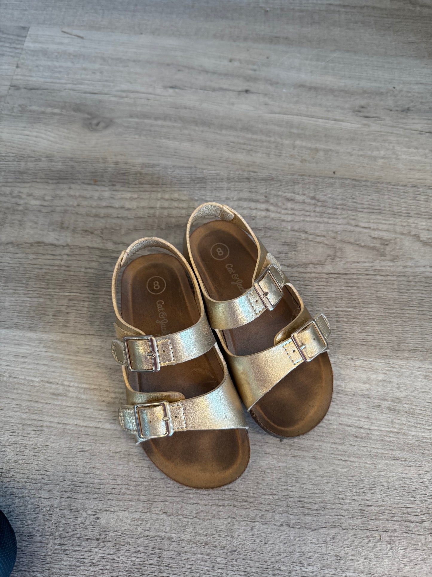 Toddler Girl Gold Sandals Size 8
