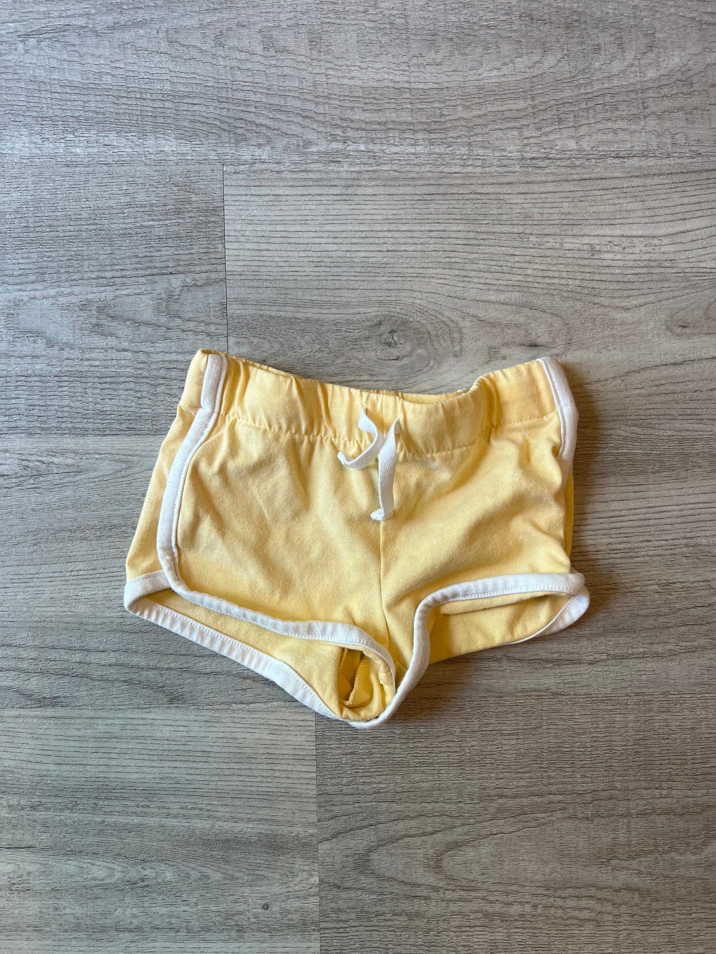 OshKosh B'gosh Drawstring Shorts Toddler Girl Size 3T Pastel Yellow