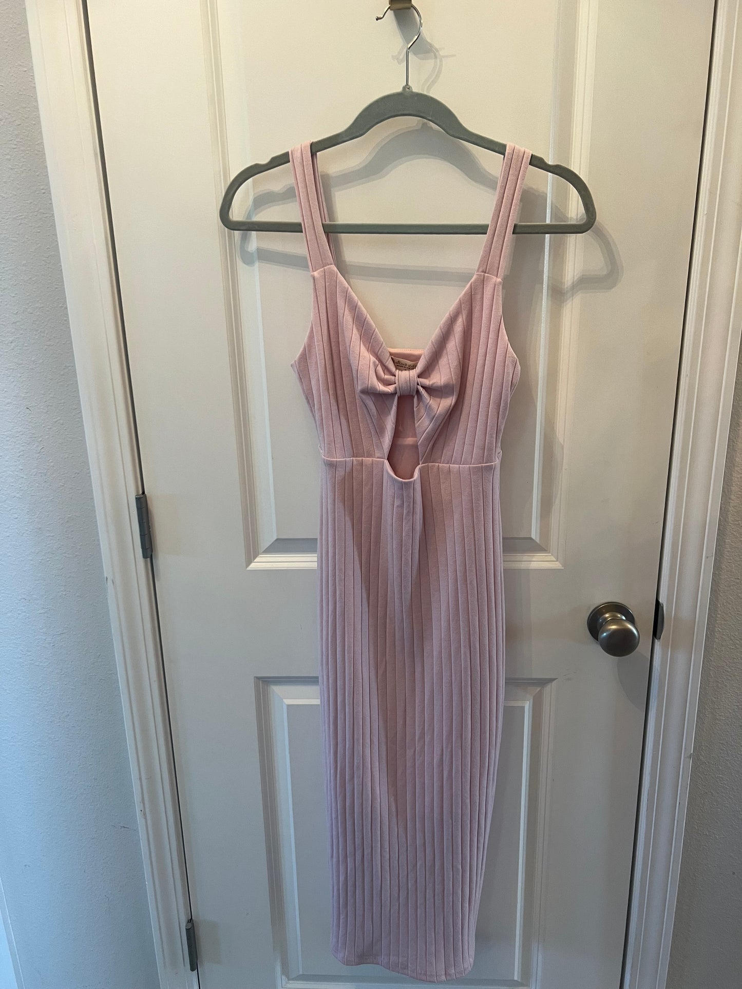 Altar’d State Ribbed Cutout Dress Women’s Size Small 4-6 Pink