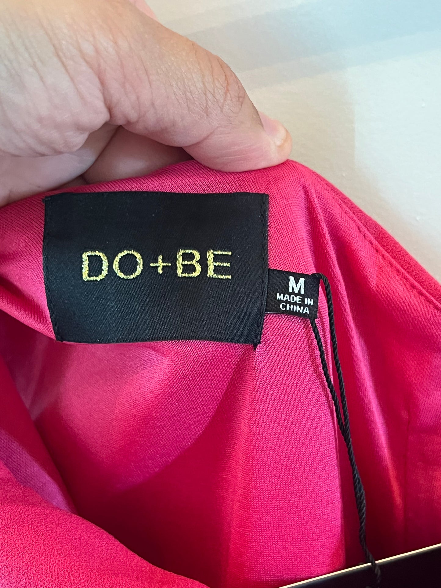 Do + Be One Shoulder Dress w Cutout Women’s Size Medium Pink