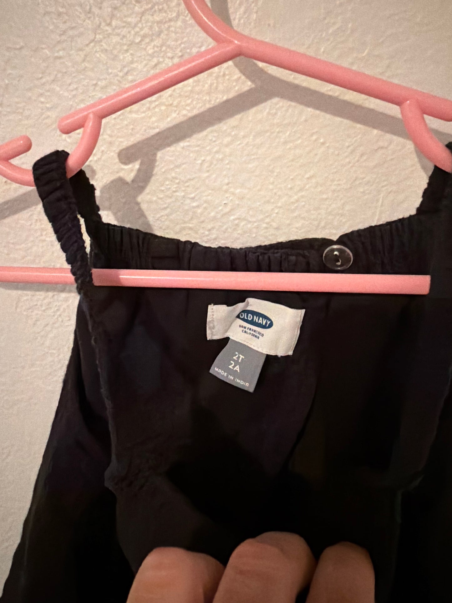 Old Navy Jumper Dress Toddler Size 2T Black