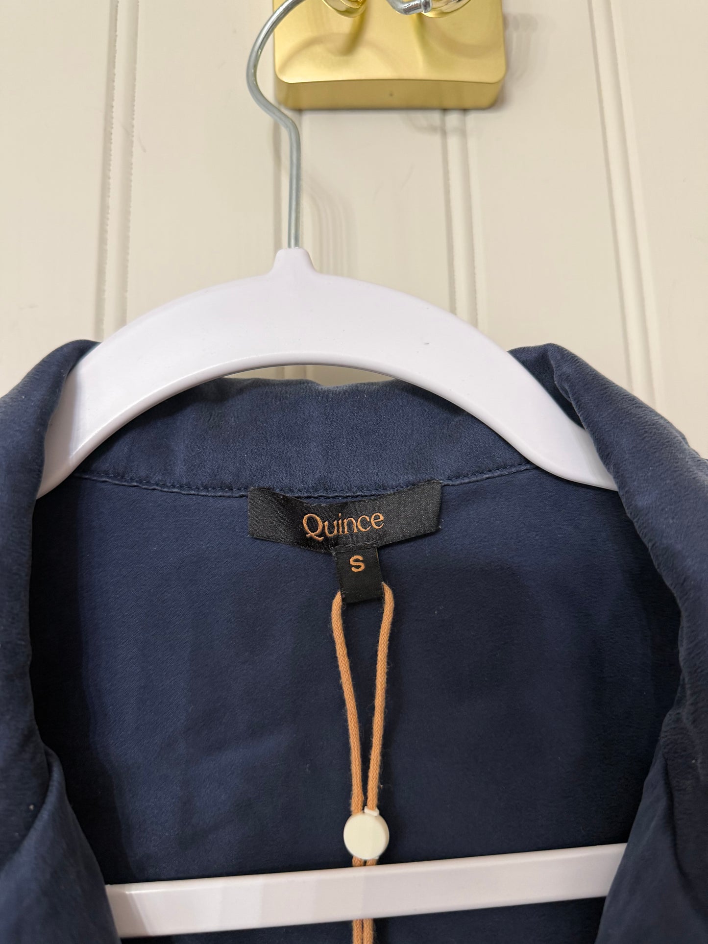 Quince Silk Pajamas Matching Set Women’s Small Indigo NWT