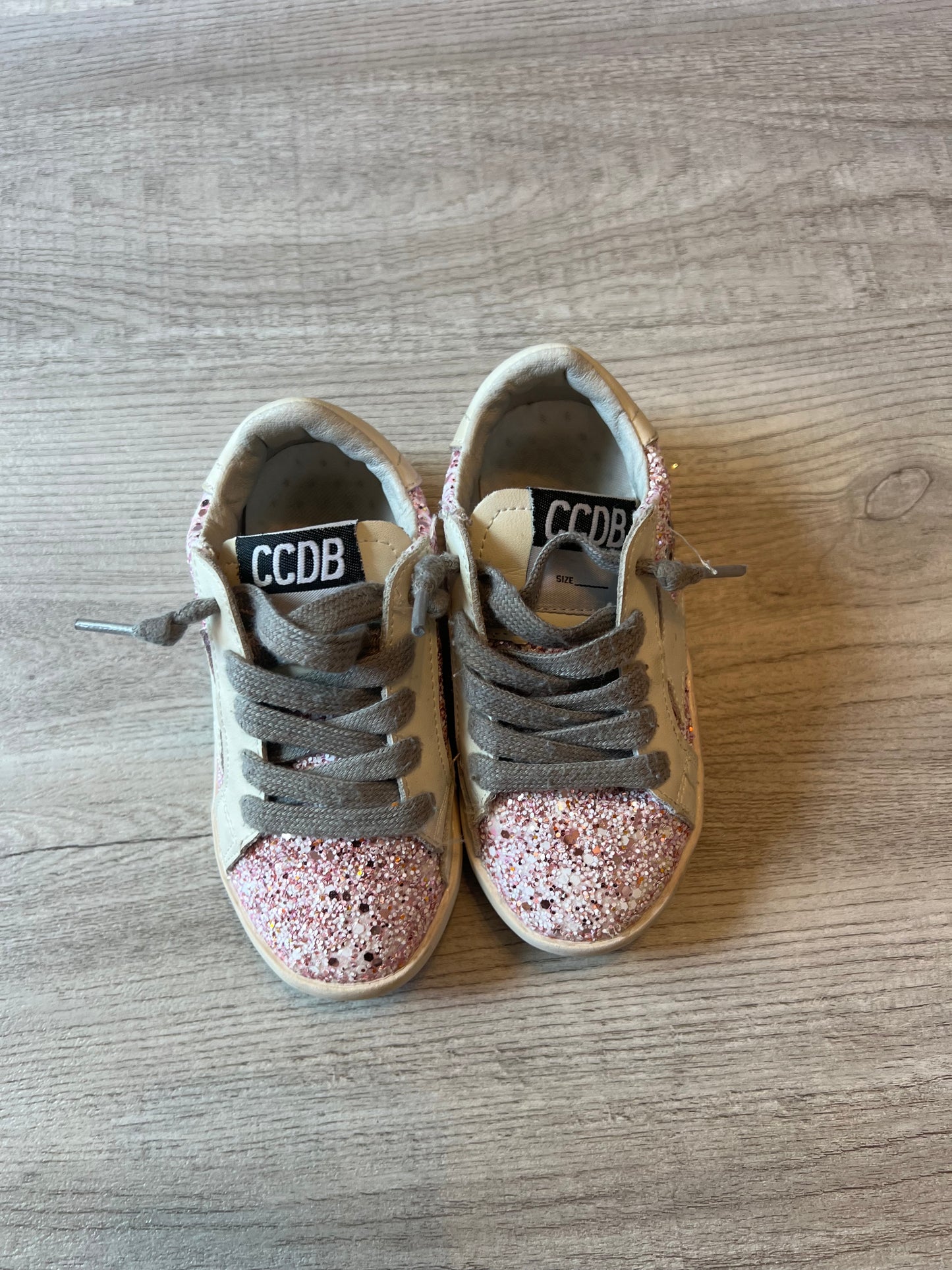 CCDB Glitter Star Shoes Toddler Girl Size 7 Pink