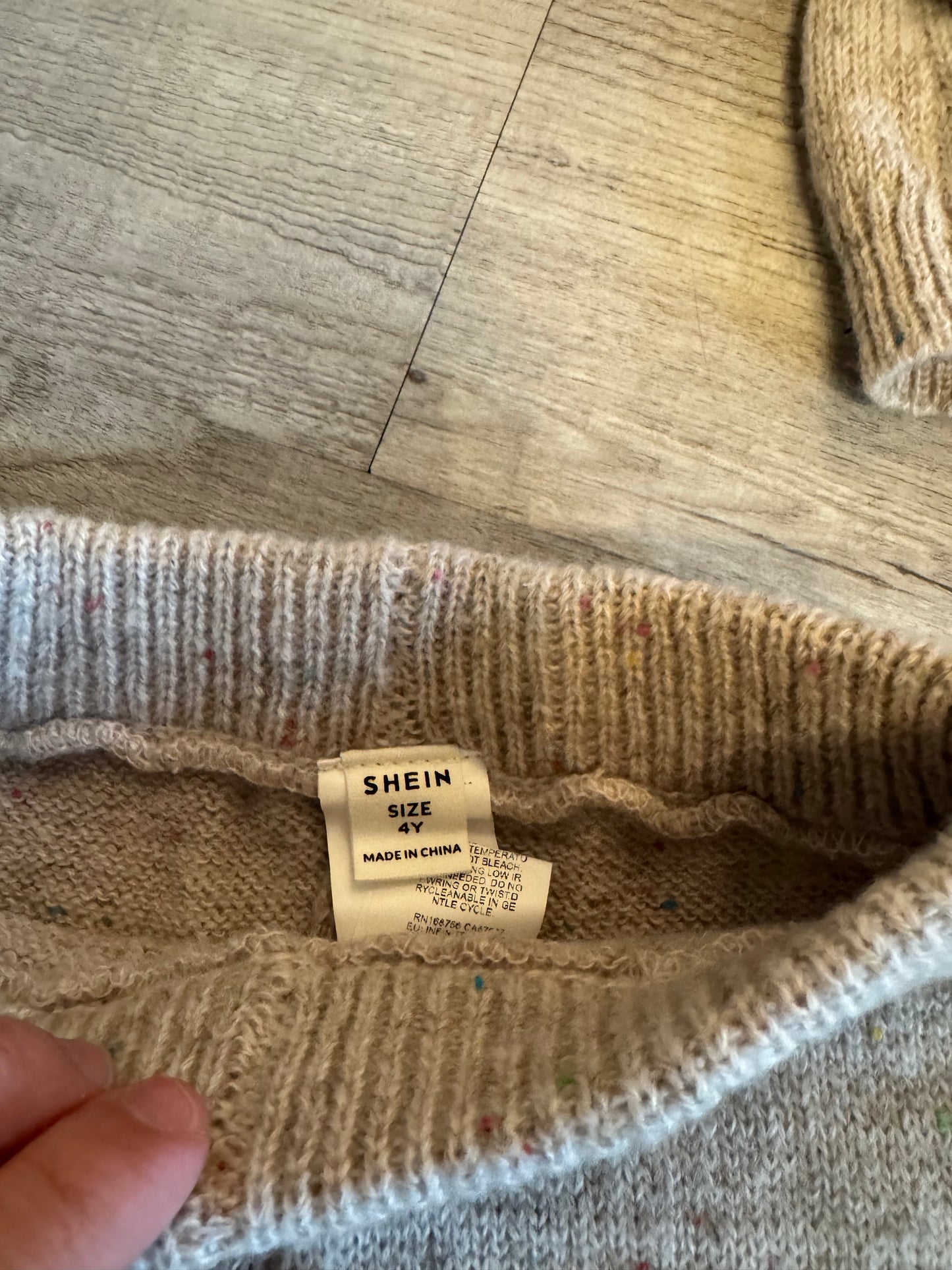 Sweater Knit Matching Set Toddler Size 4 Years