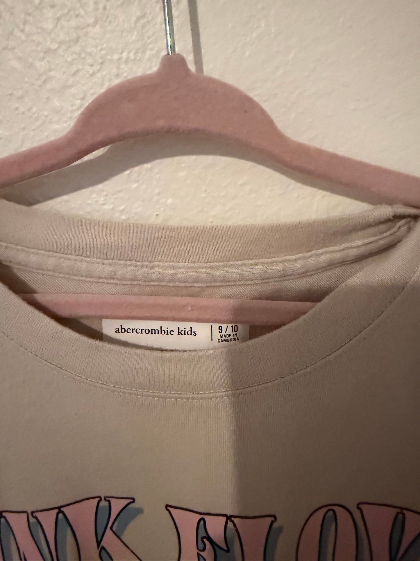 Abercrombie Pink Floyd Tee Size 9-10 years