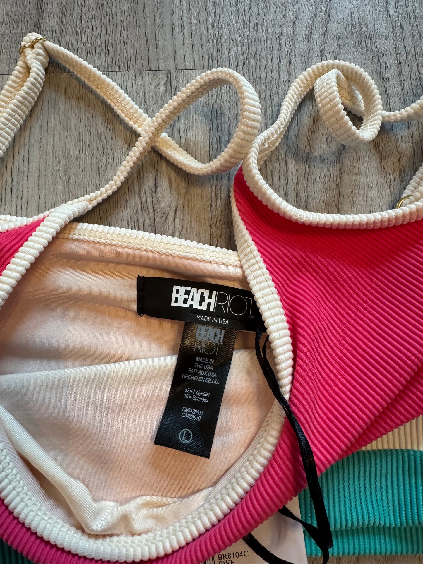Beach Riot Bikini Top Women’s Large NWT