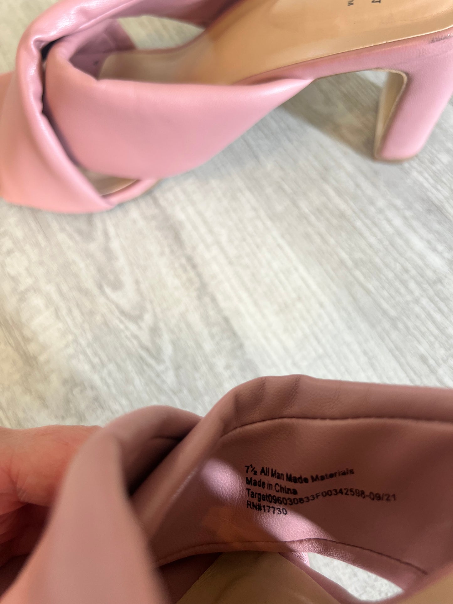 A New Day Clementine Mules Women's Size 7.5 Blush