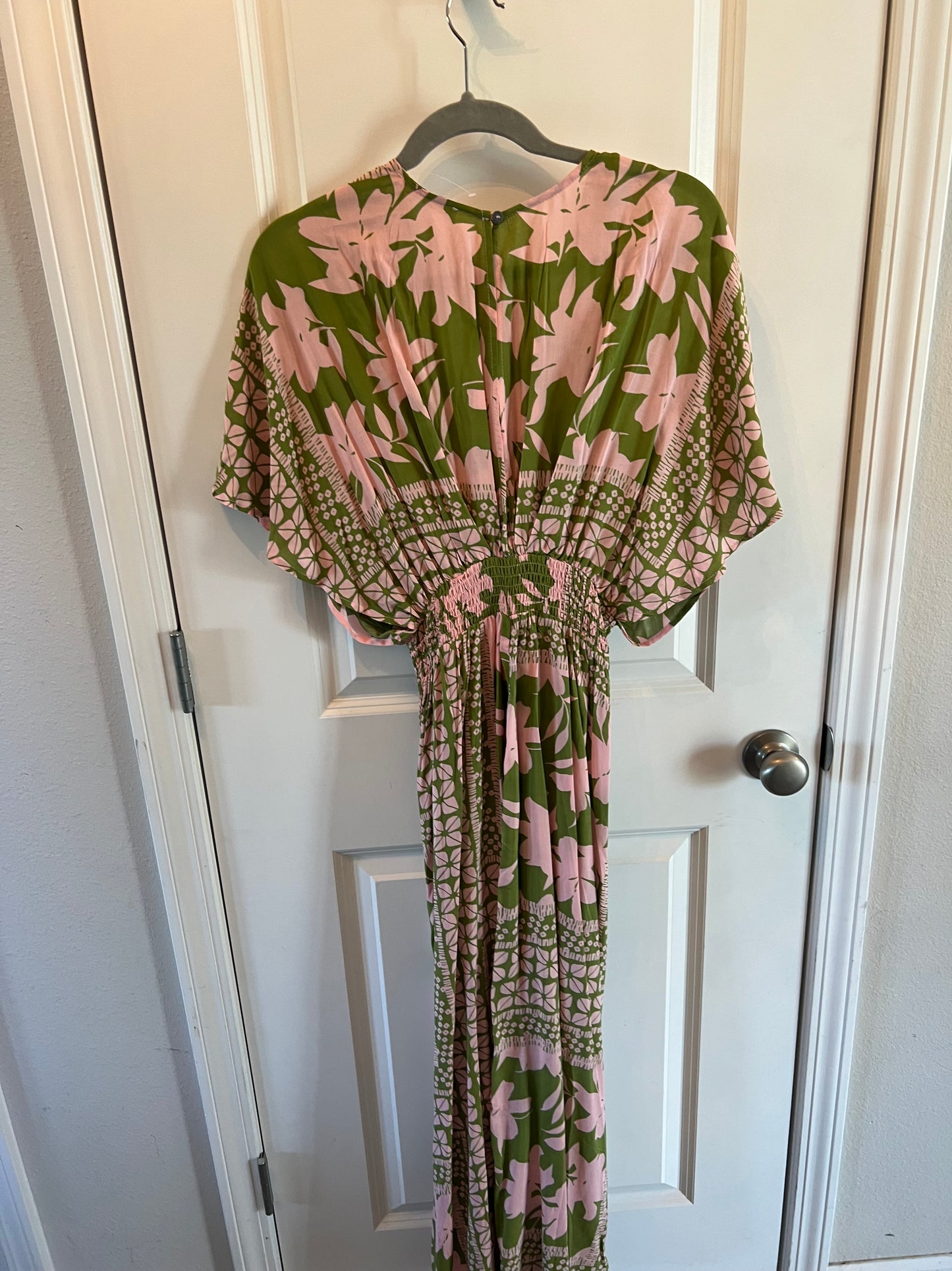 Olivaceous Maxi Dress Women’s Size Large Olive/Pink