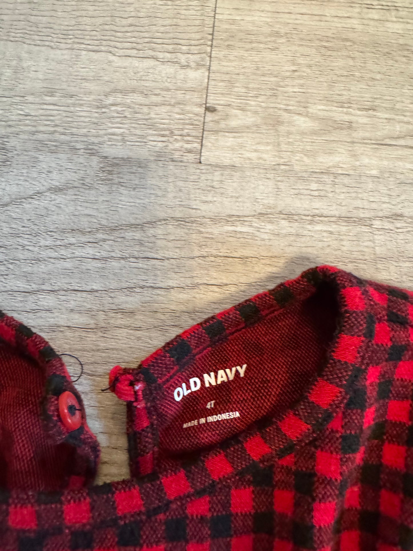Old Navy Plaid Dress Toddler Size 4T