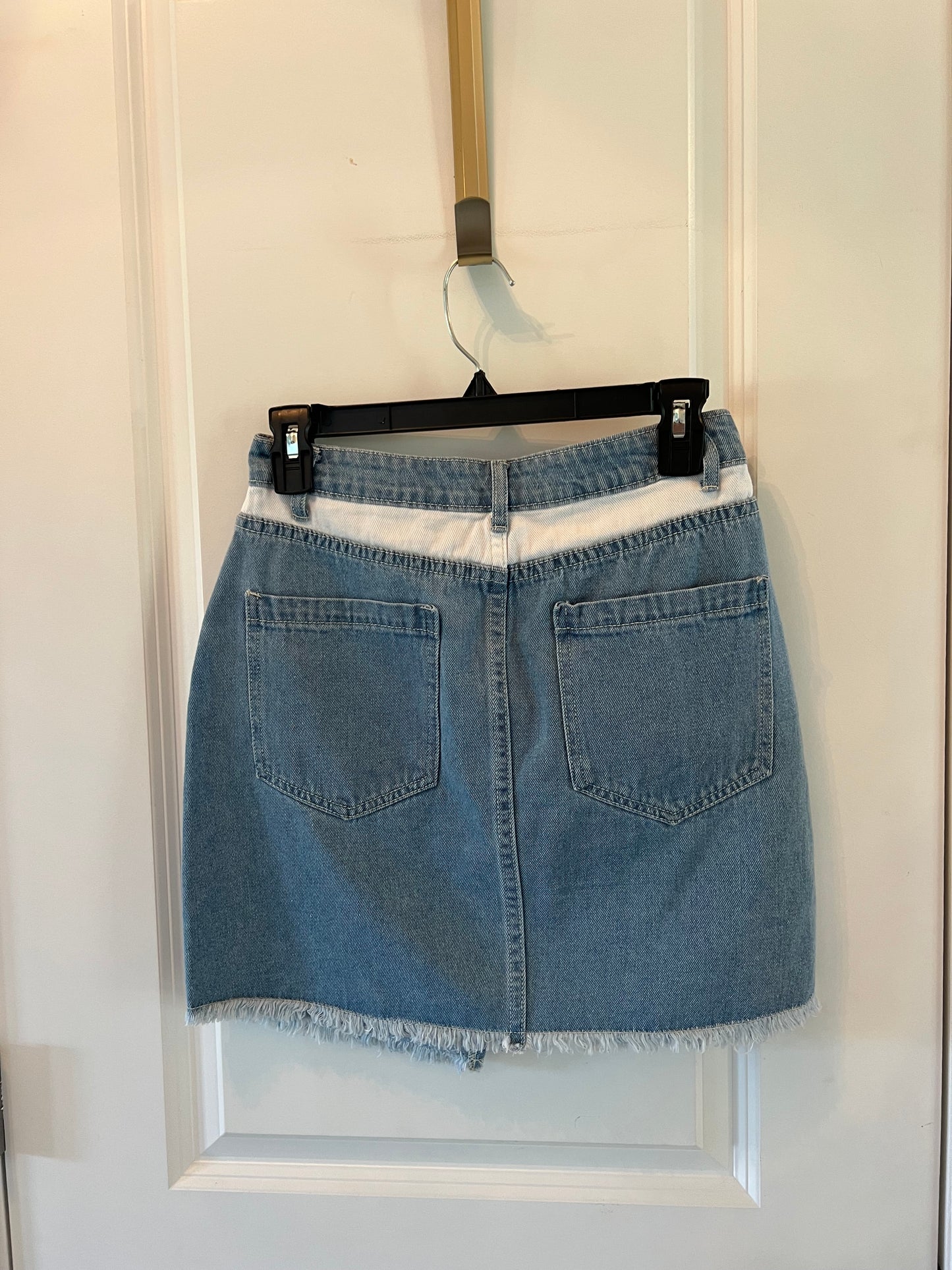 Havana Color Block Denim Skirt Women’s Small
