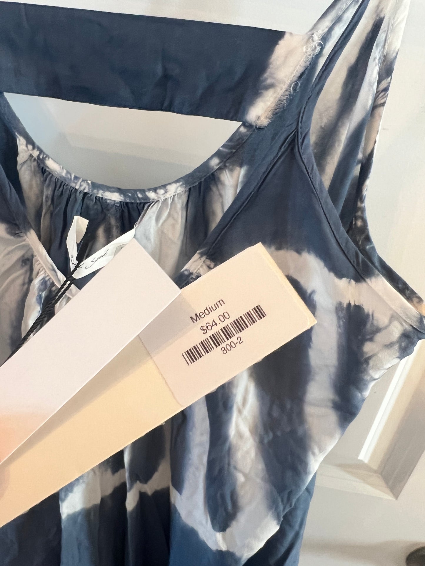 Tie Dye Sleeveless Summer Dress Women’s Size Medium 8-10 Blue