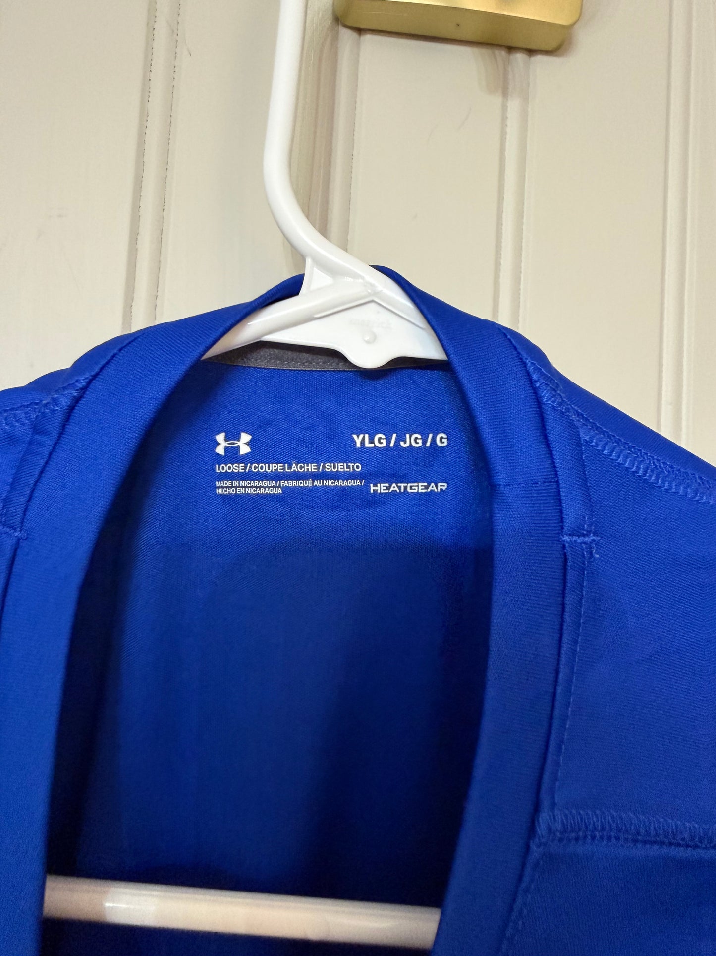 Under Armour Long Sleeve Shirt Youth Size Large Blue