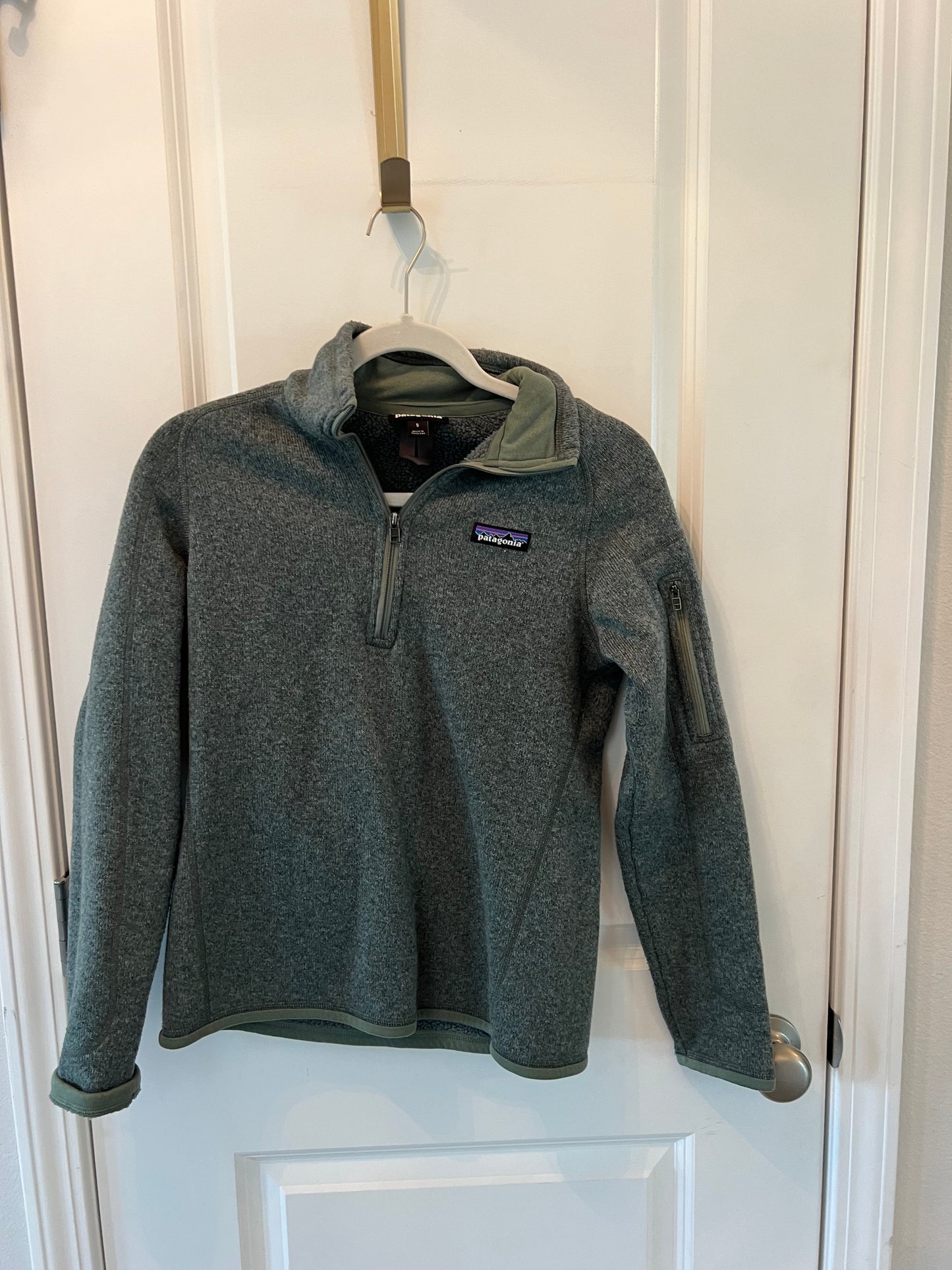 Patagonia Better Sweater 1/4 Zip Fleece Women’s Size Small Nouveau Green