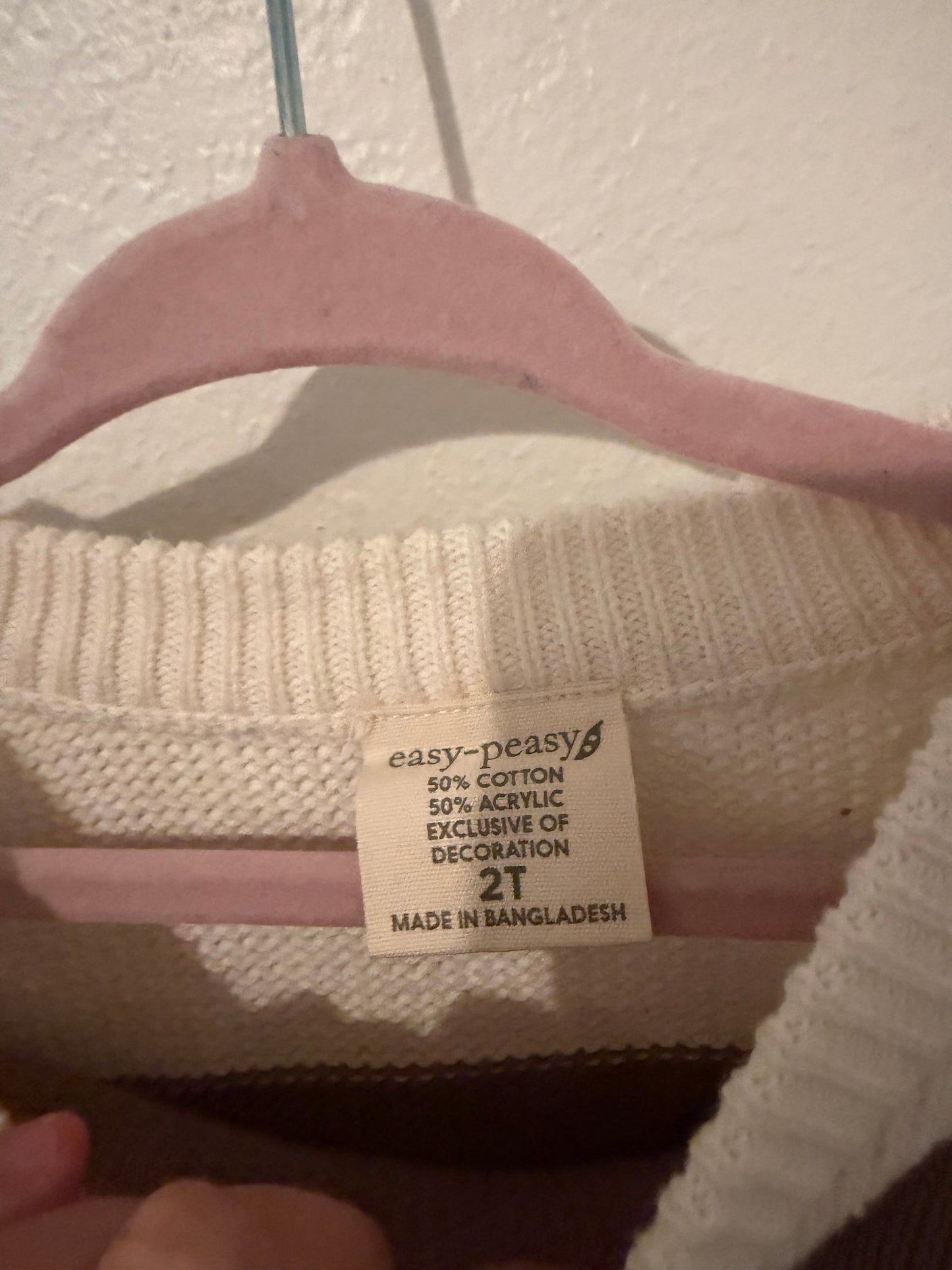 Easy Peasy Stripe Knit Sweater Toddler Size 2T