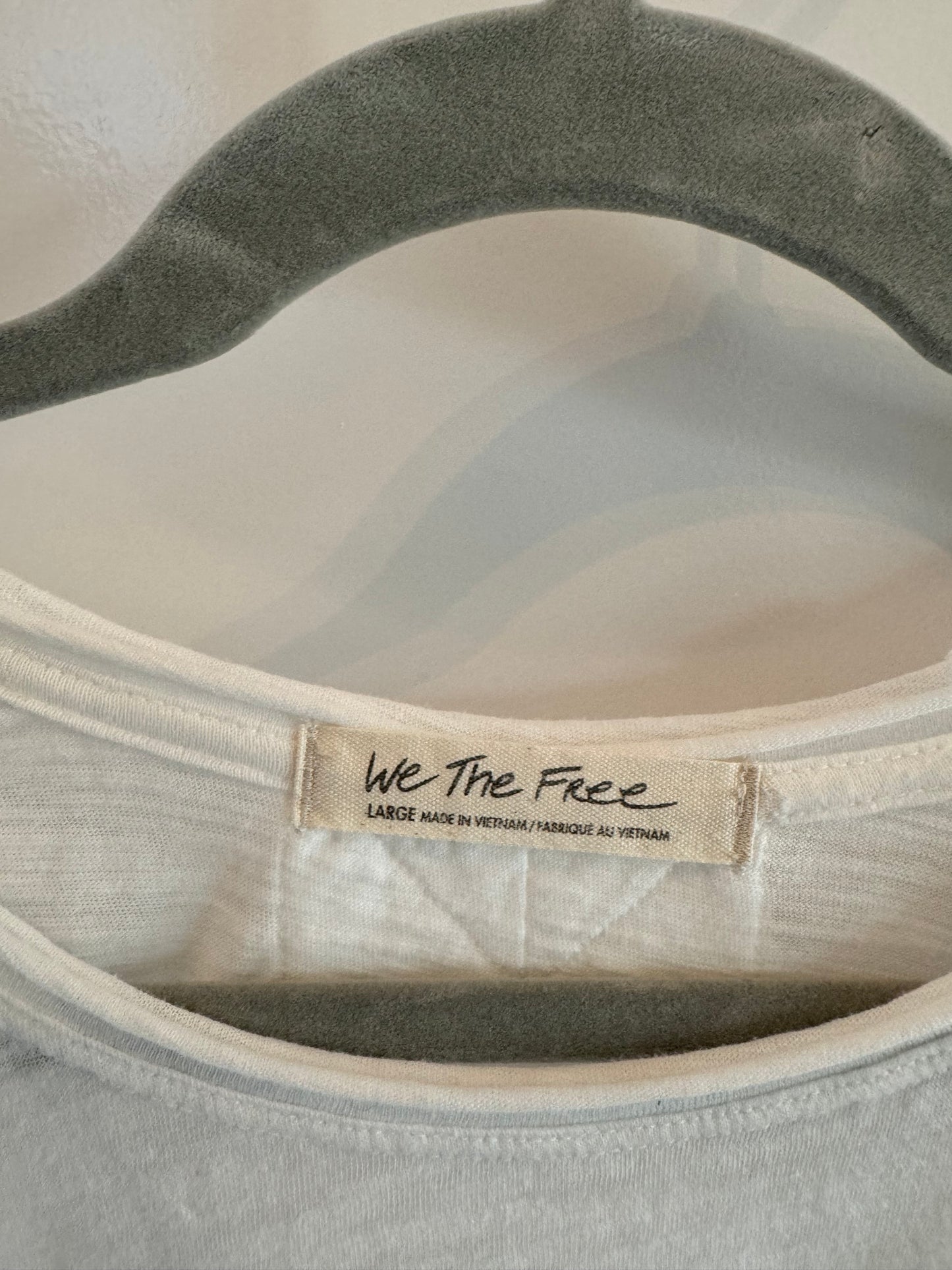 Free People We the Free Long Sleeve Top Women’s Large White