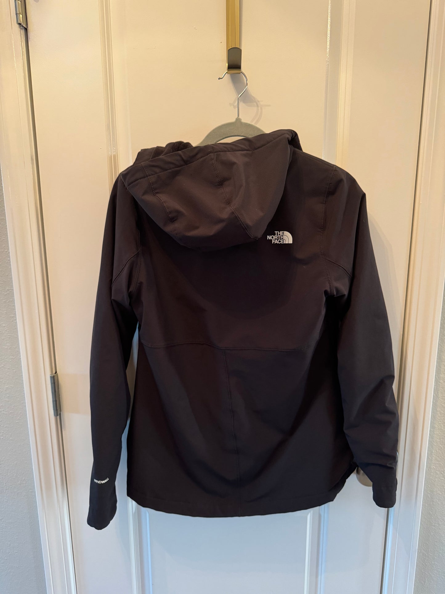 The North Face Full Zip Fleece Lined Jacket w Hood Women’s Size Medium Black