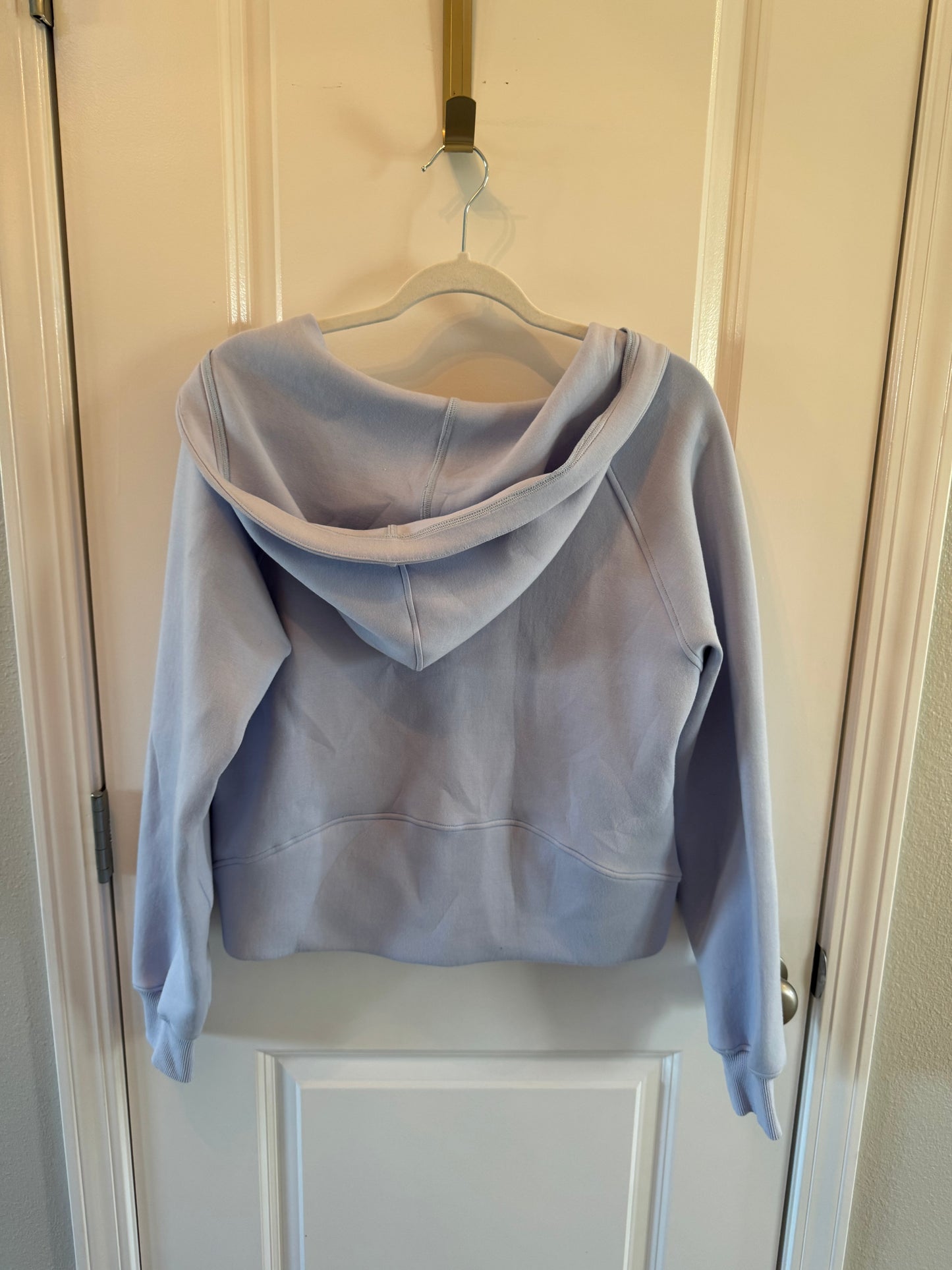 Half Zip Hooded Pullover Women’s Size Small Light Blue