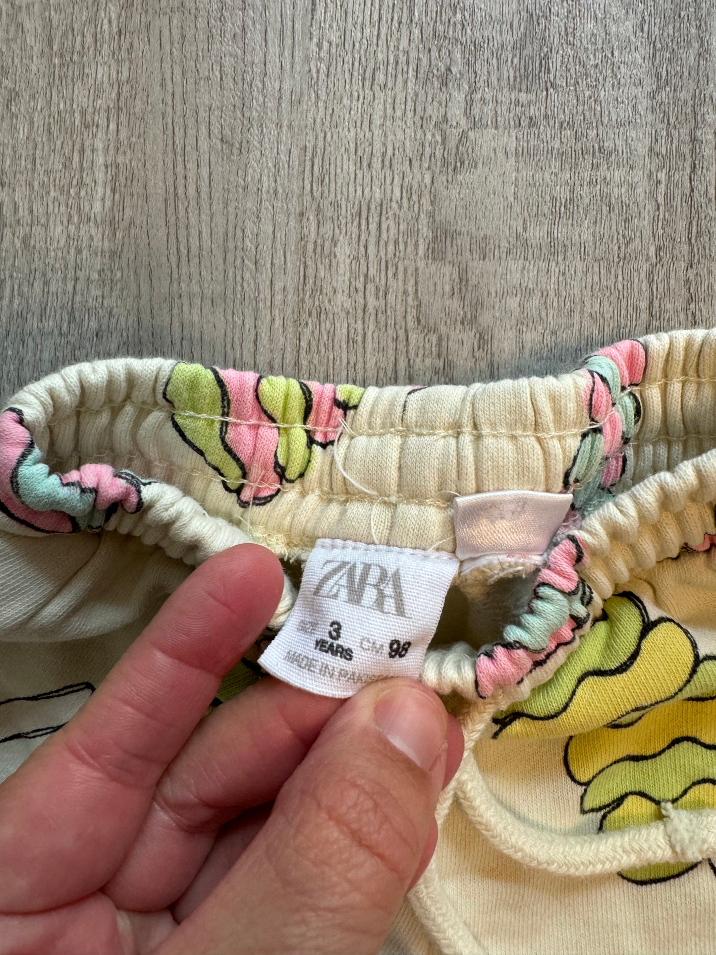 Zara Candy Print Matching Set Toddler Girl Size 3 Years Pastel Yellow