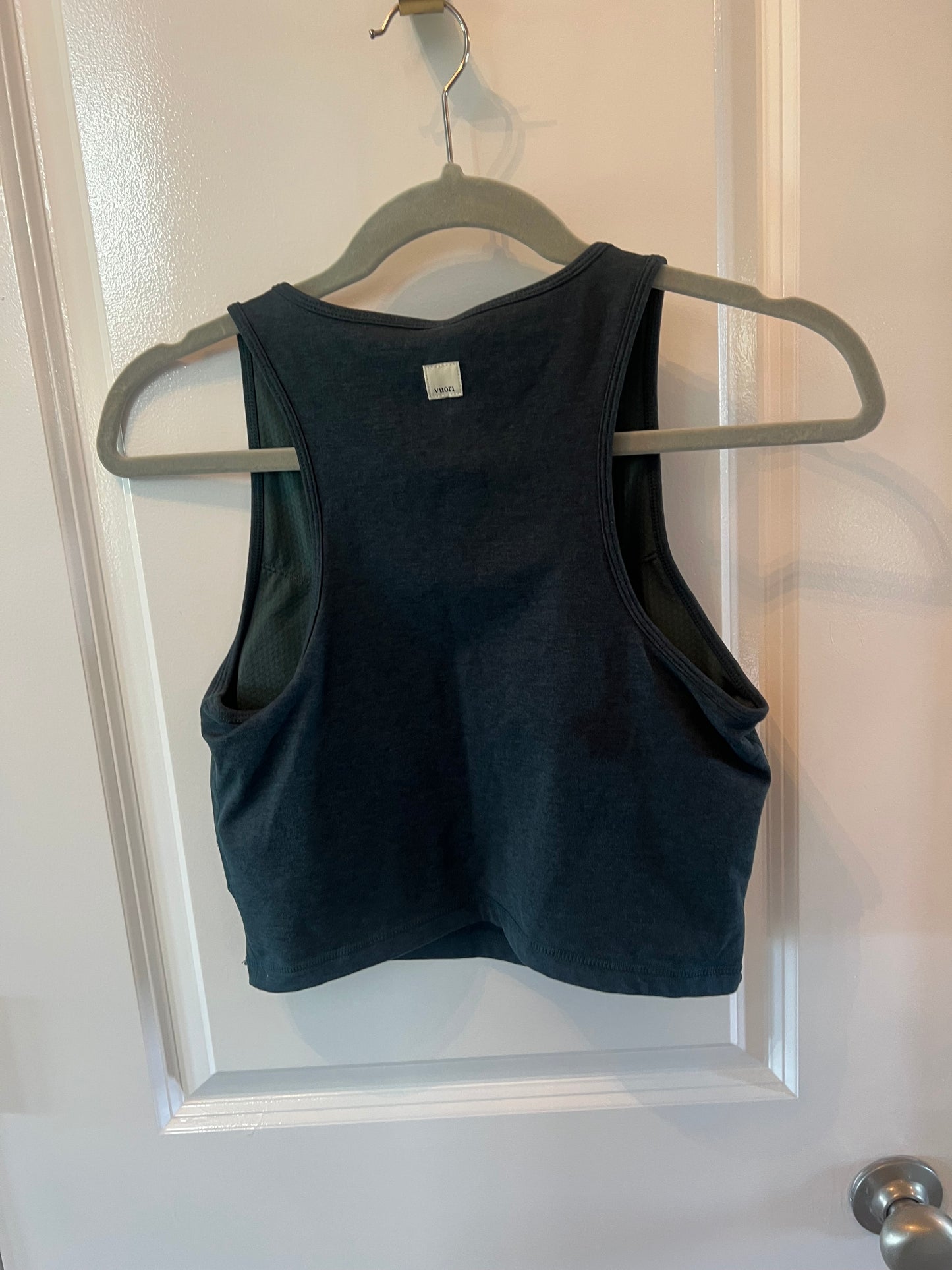 Vuori Half Zip Crop Active Tank Women’s Size Medium Hunter Green