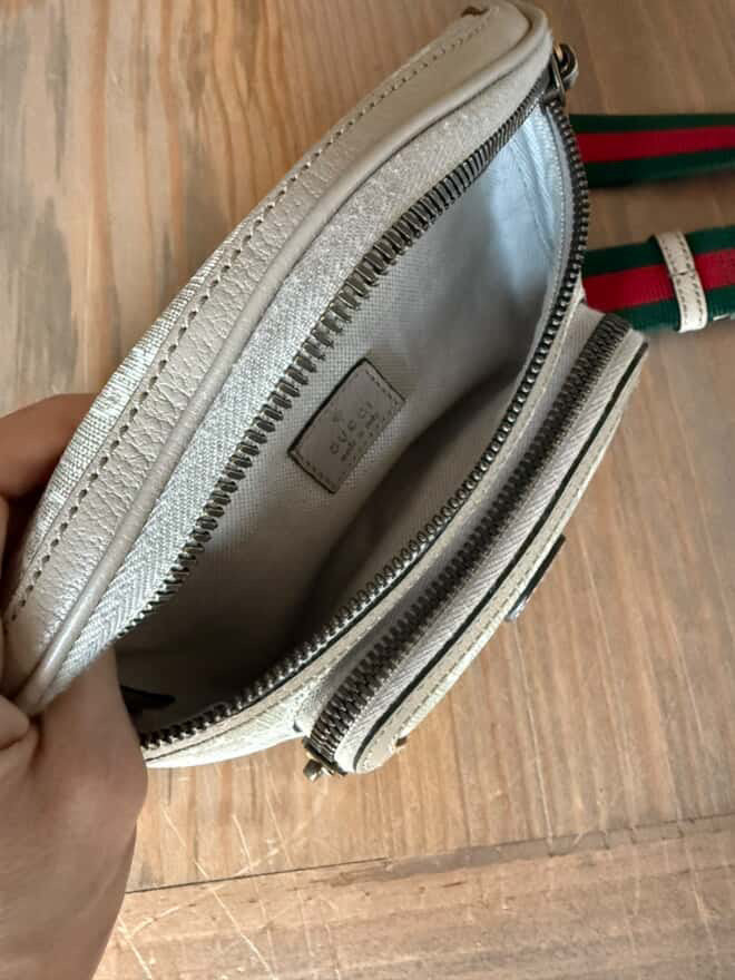 Gucci GG Supreme Monogram Calfskin Retro Interlocking G Belt Bag