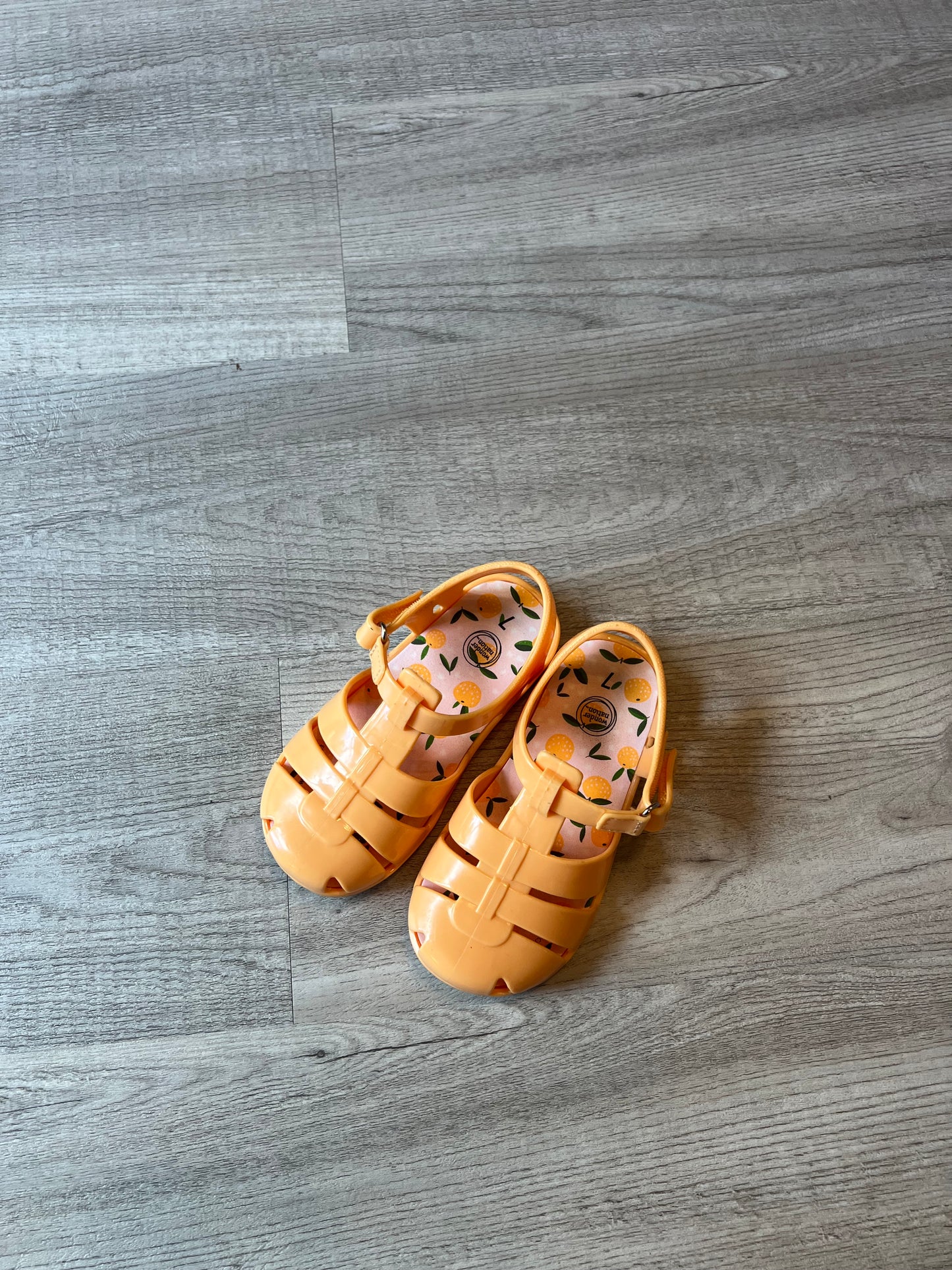 Jelly Sandals Toddler Girl Size 7 Orange