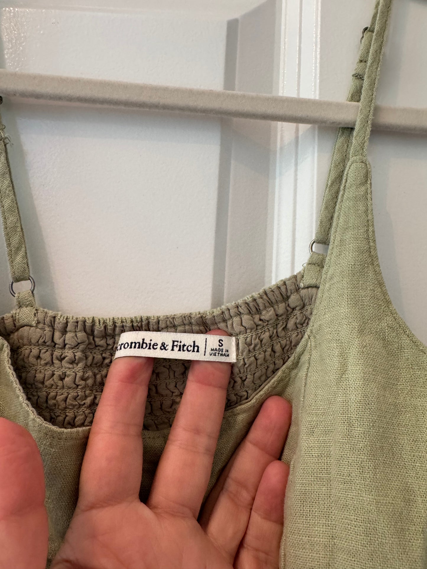 Abercrombie & Fitch Linen Blend Matching Set Women’s Small Sage Green