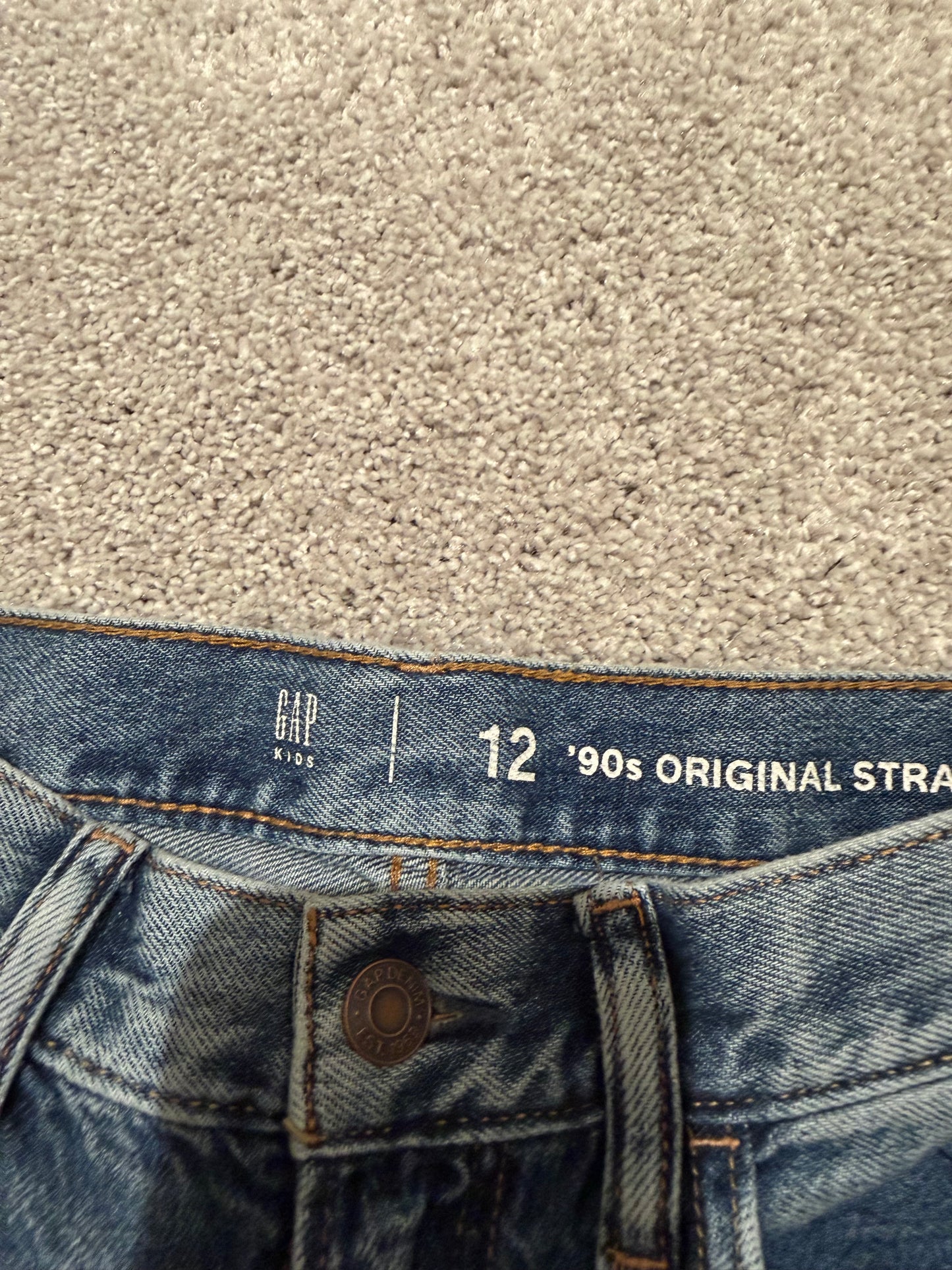 Gap 90s Original Straight Jeans Youth Size 12