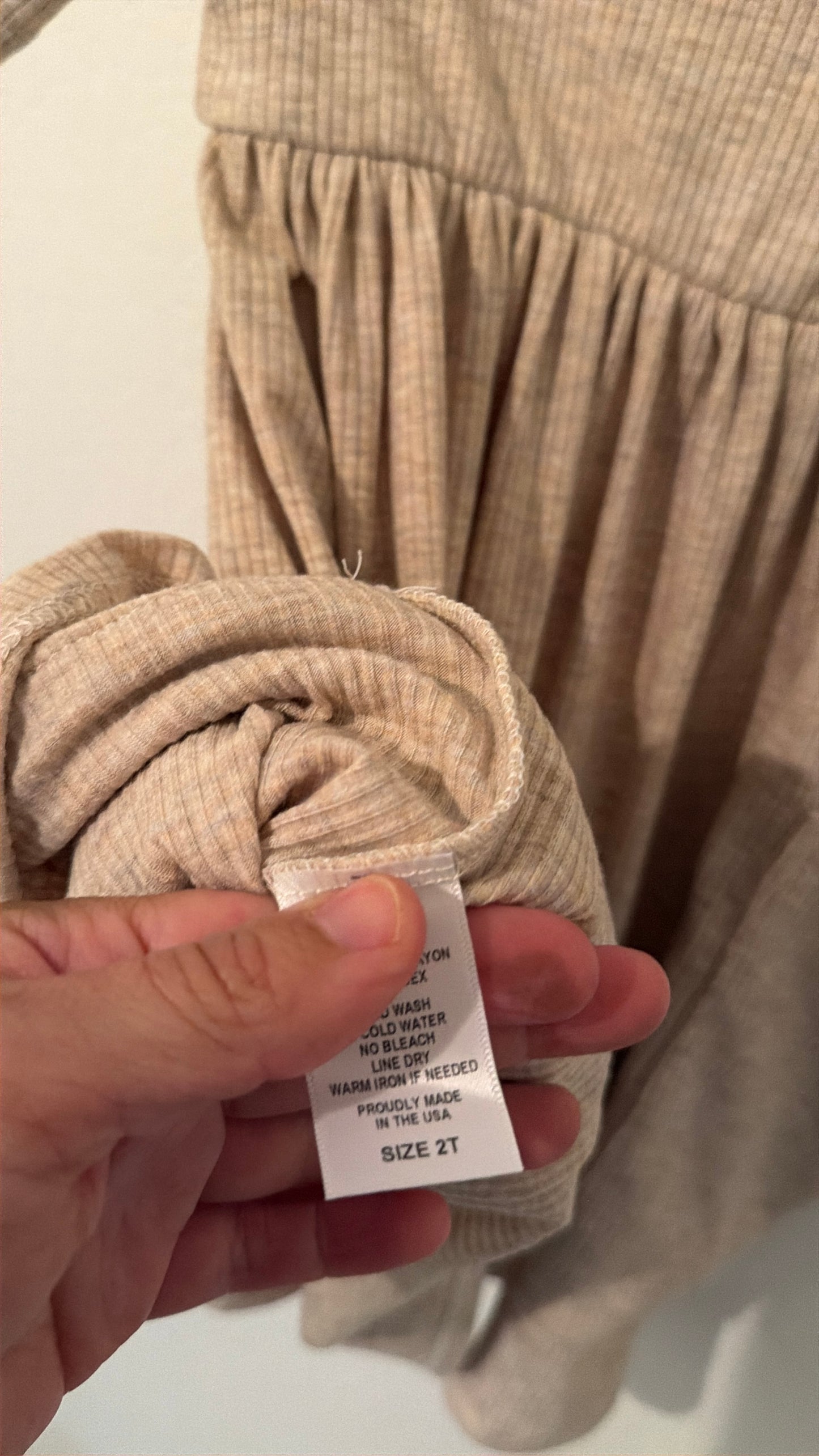 Remi Knit Dress Toddler Size 2T Oatmeal