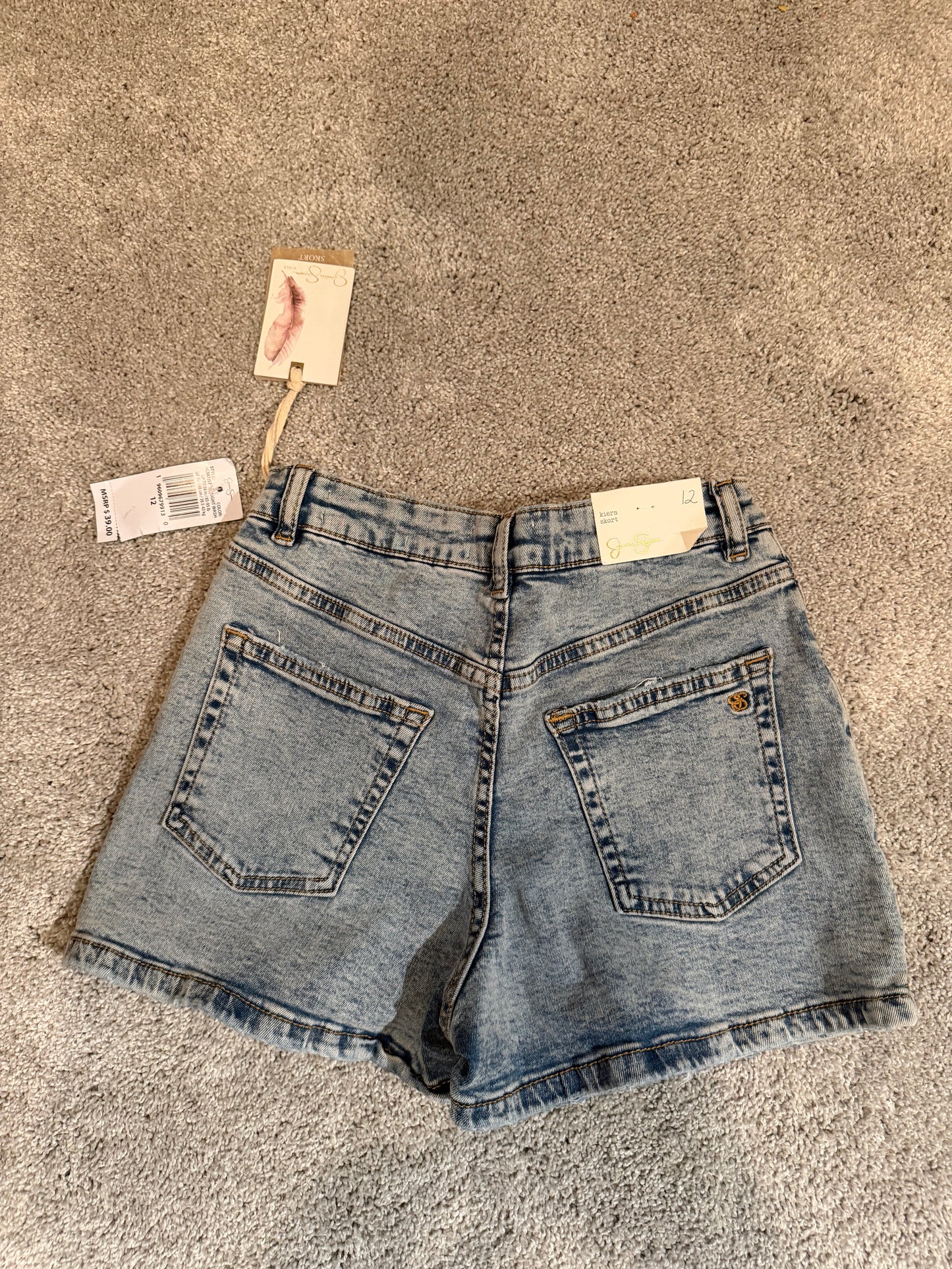 Jessica Simpson Denim Skort Girl’s Size 12 NWT