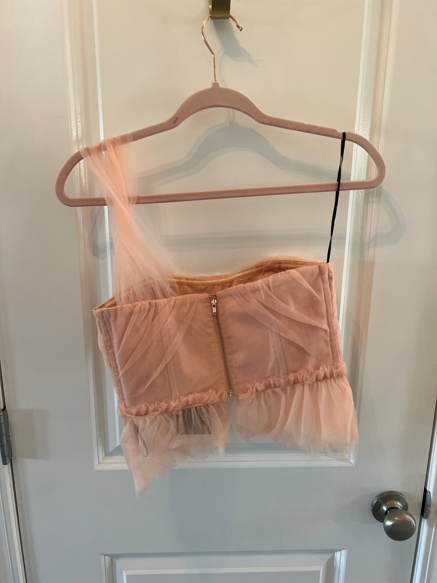 Revolve NBD Marnie Top Women’s Size XS Champagne Pink NWT
