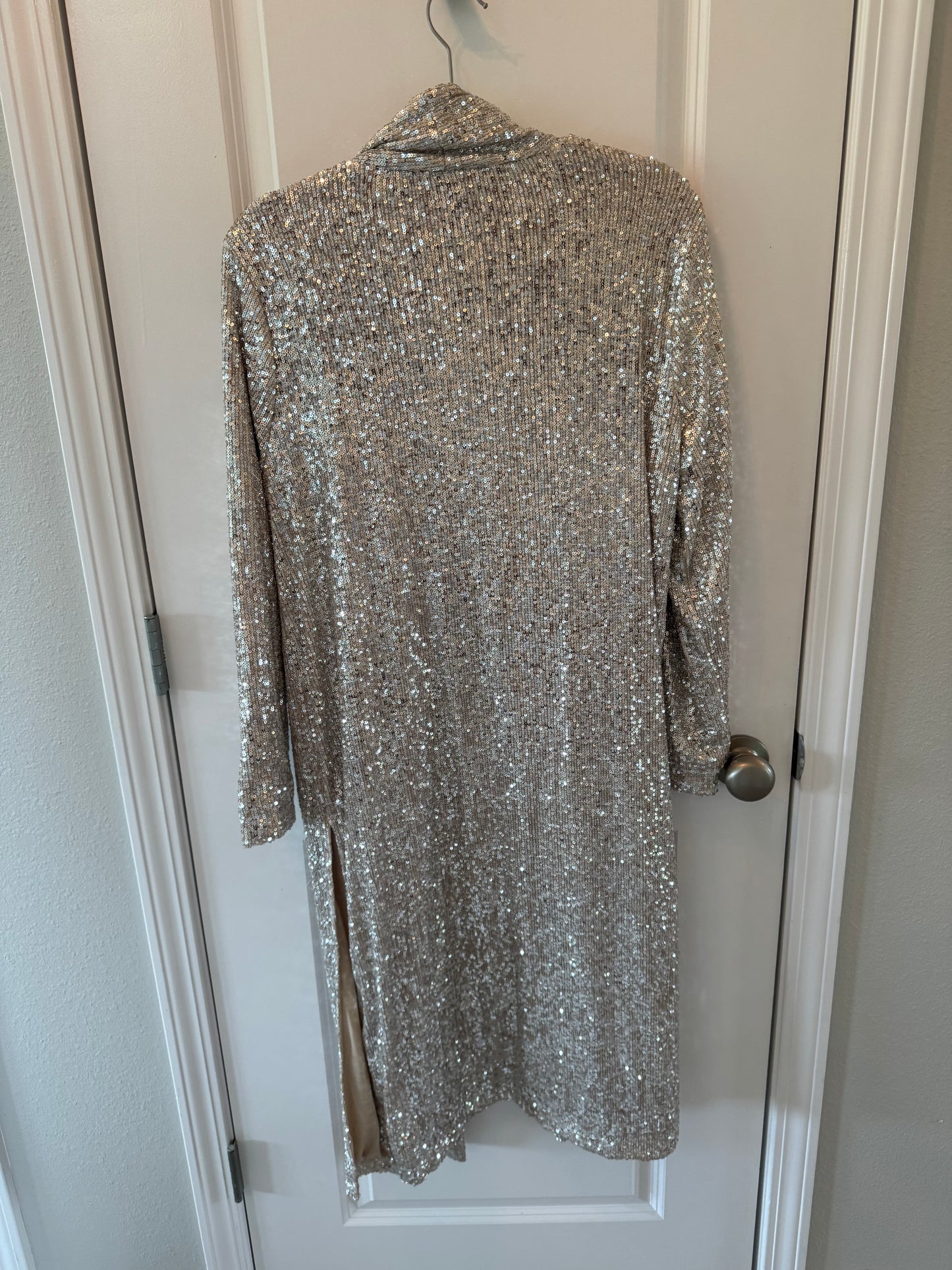 BB Dakota Show Stopper Sequin Duster Women’s Small