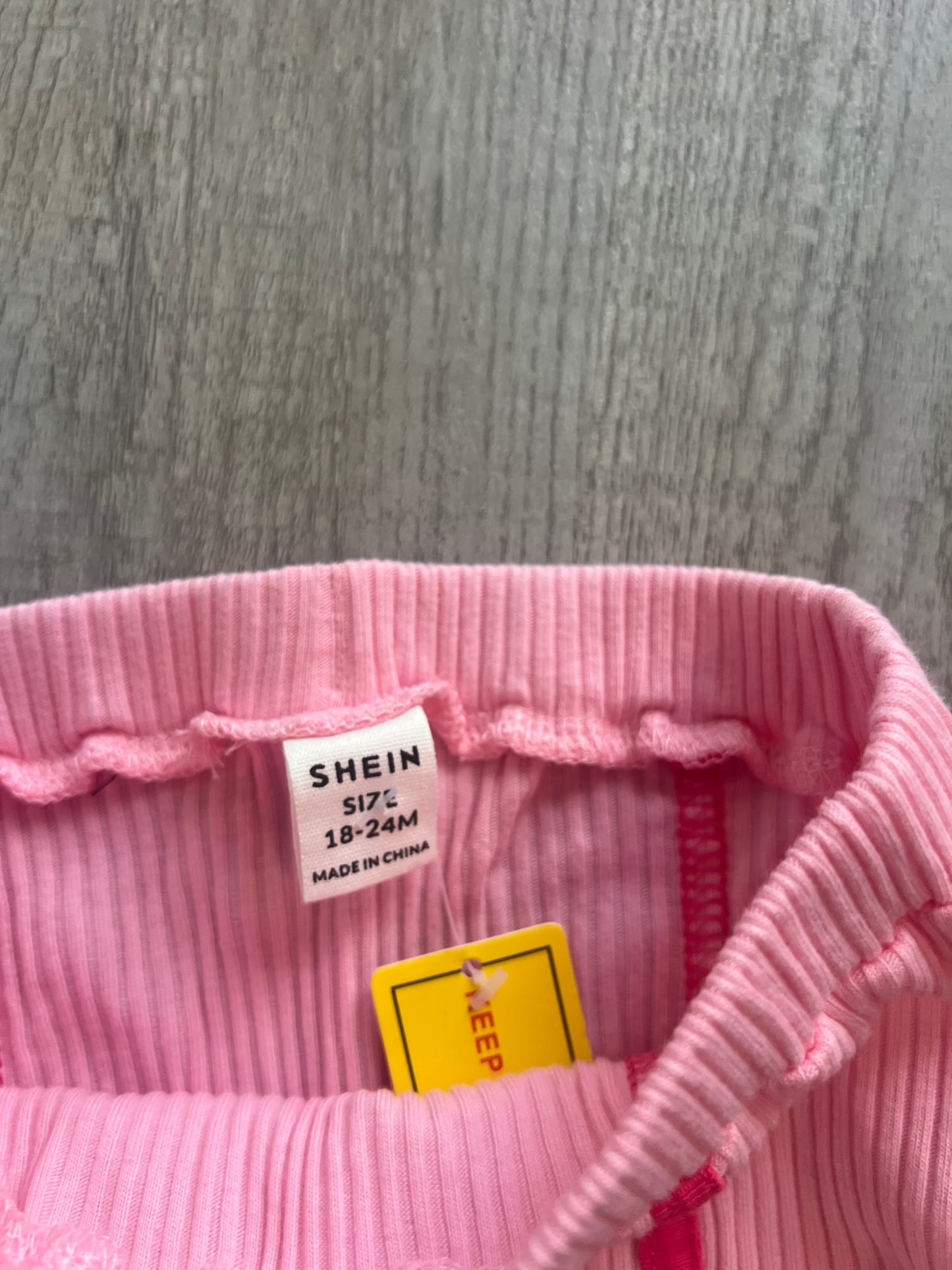 Ribbed Matching Set Toddler Girl Size 2-3 Years Pink NWT