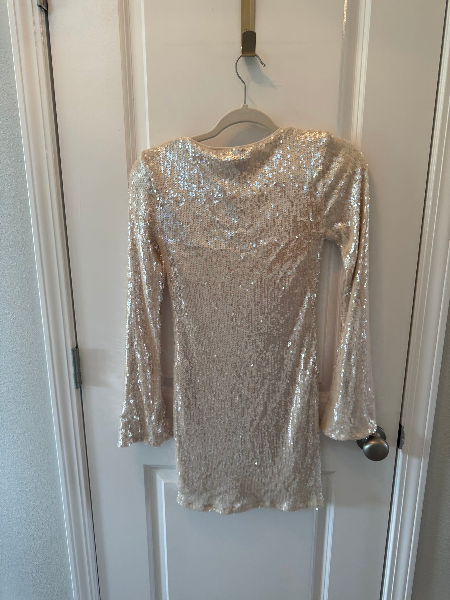 Wild Fable Sequin Dress Women’s XXS NWT Off White