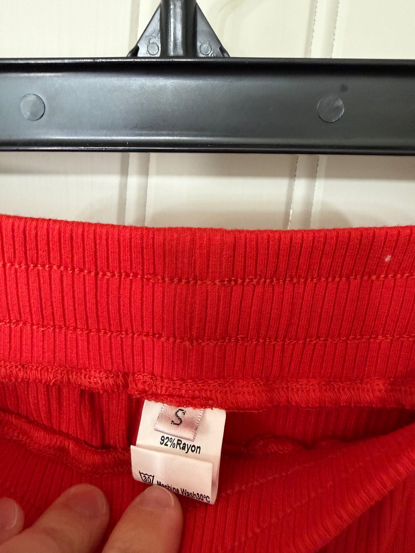 Knit Pajamas Matching Set Women’s Small Red
