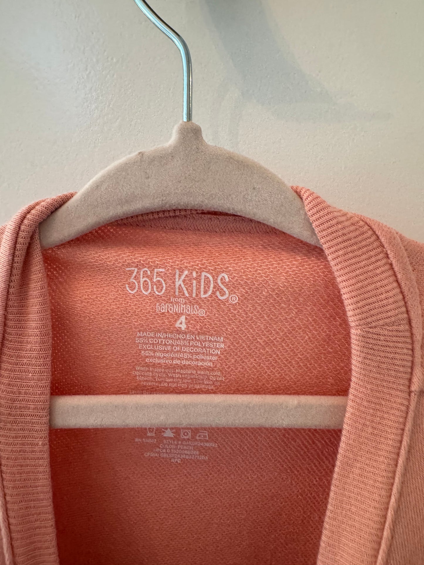 Pink Rainbow Sweatshirt Size 4