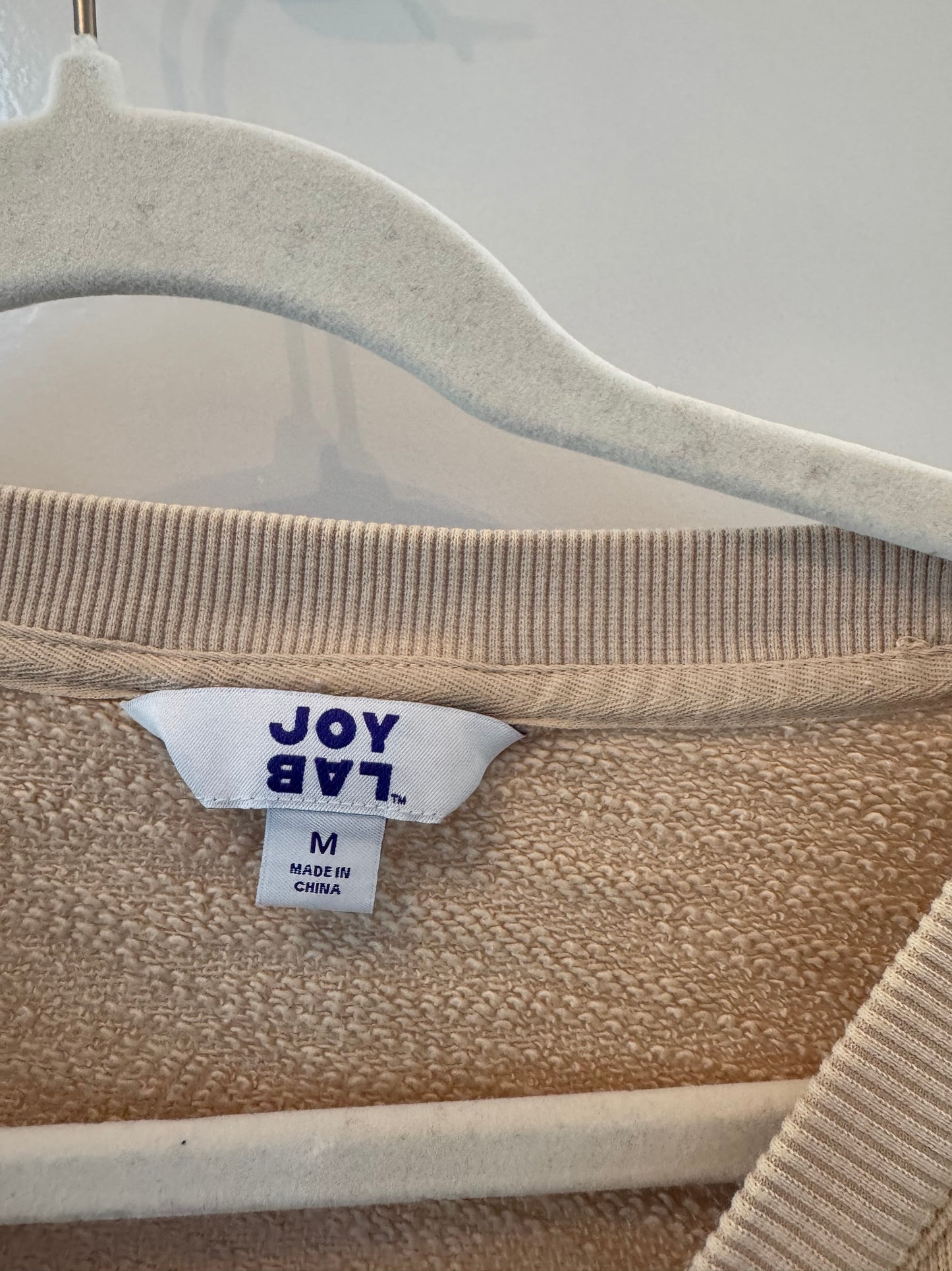 JoyLab Sweatshirt Women’s Medium Cream